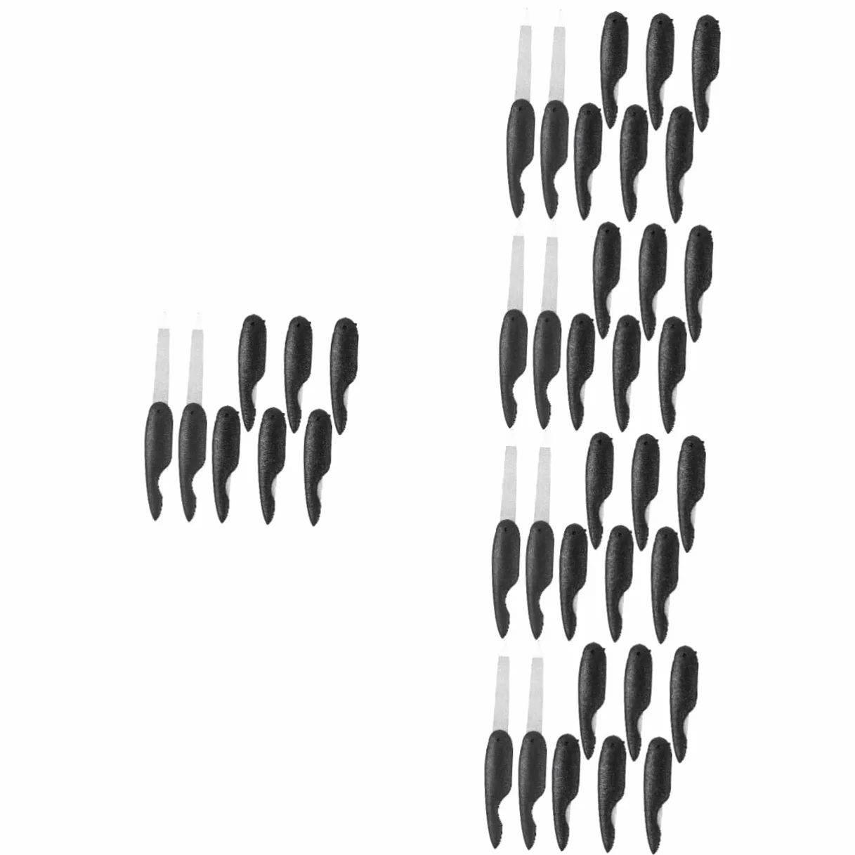 40 Pz lima per unghie pieghevole lima per unghie per unghie naturali strumenti per manicure e pedicure unghia para uñas tamponi per unghie piccole lime per unghie addominali Black