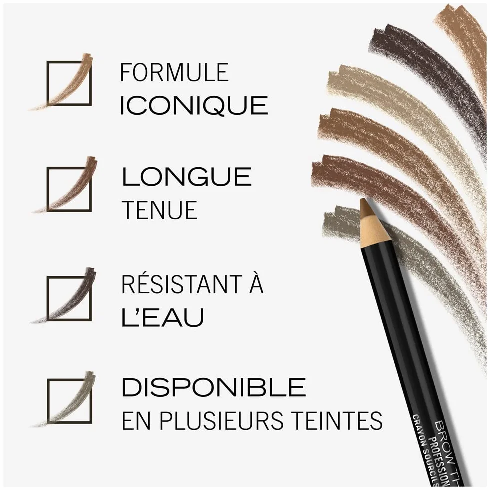 Rimmel London Matita Sopracciglia Professionale Brow This Way, Matita a Lunga Durata, Riempie e Definisce le Sopracciglia, 003 Blonde