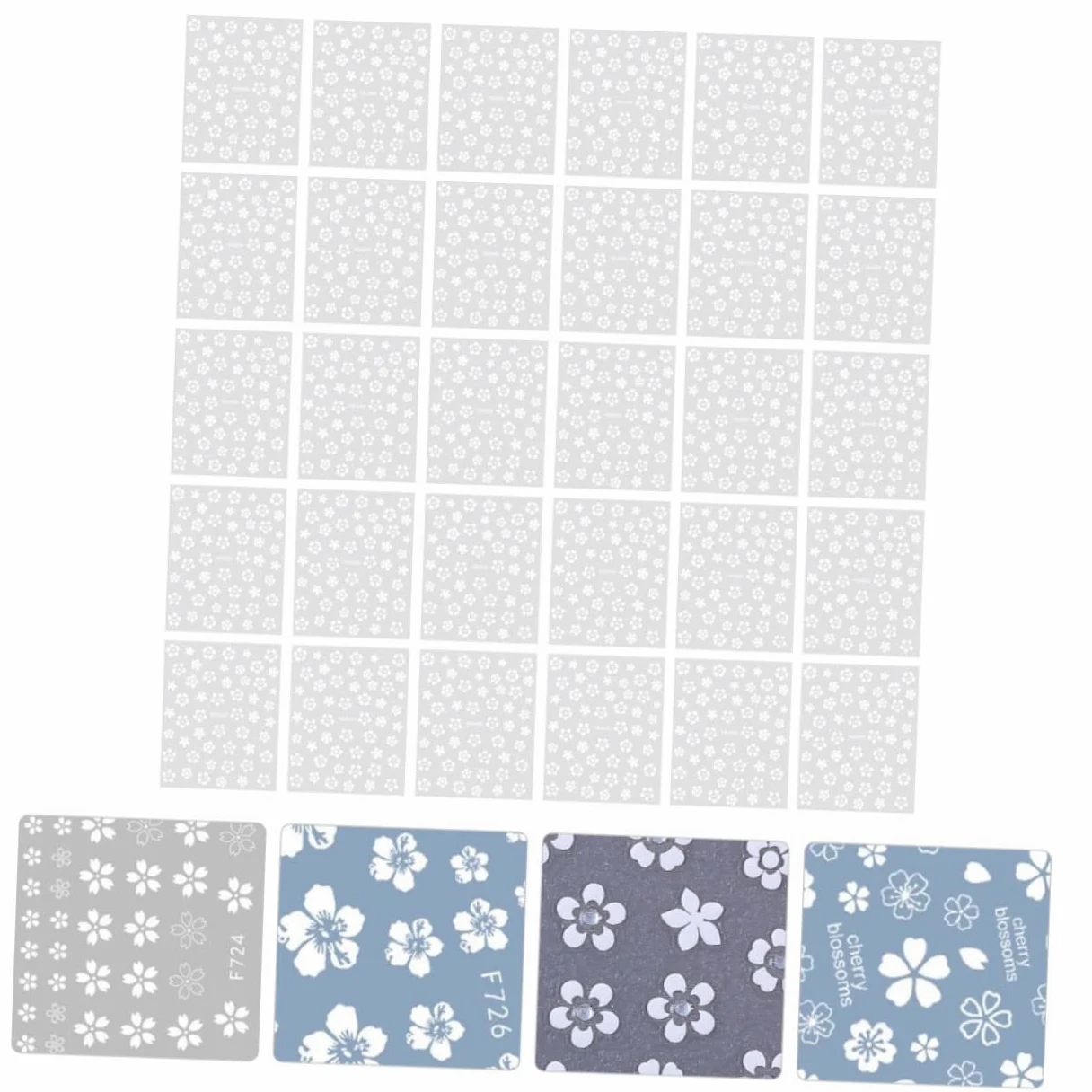 PACKOVE 5 Set Adesivi Per Unghie Fiori Delicati Stickers Per Decorazione Unghie Autoadesivi Nail Art Per Manicure Diy Per Casa E Salone Per Amanti Della Nail Art 30 Fogli*5