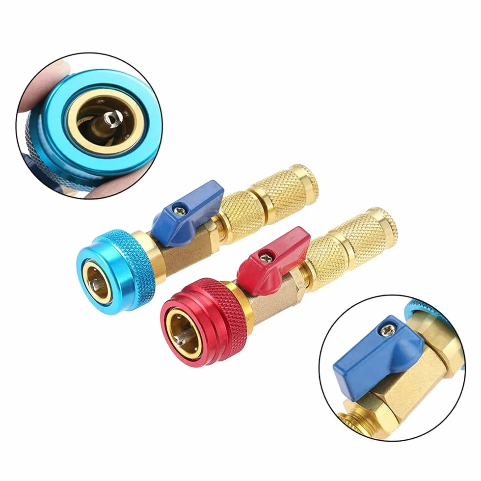 Riloer Kit di strumenti per la rimozione del nucleo della valvola dell'aria per refrigeranti R134 R1234YF