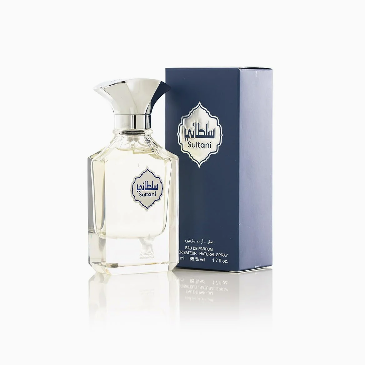 Arabian Oud SULTANI 50 ml | Eau de Parfum per Lui | Bergamotto, fiore di Iris, Muschio e Tonka | Profumo Fougère e Ambrato.