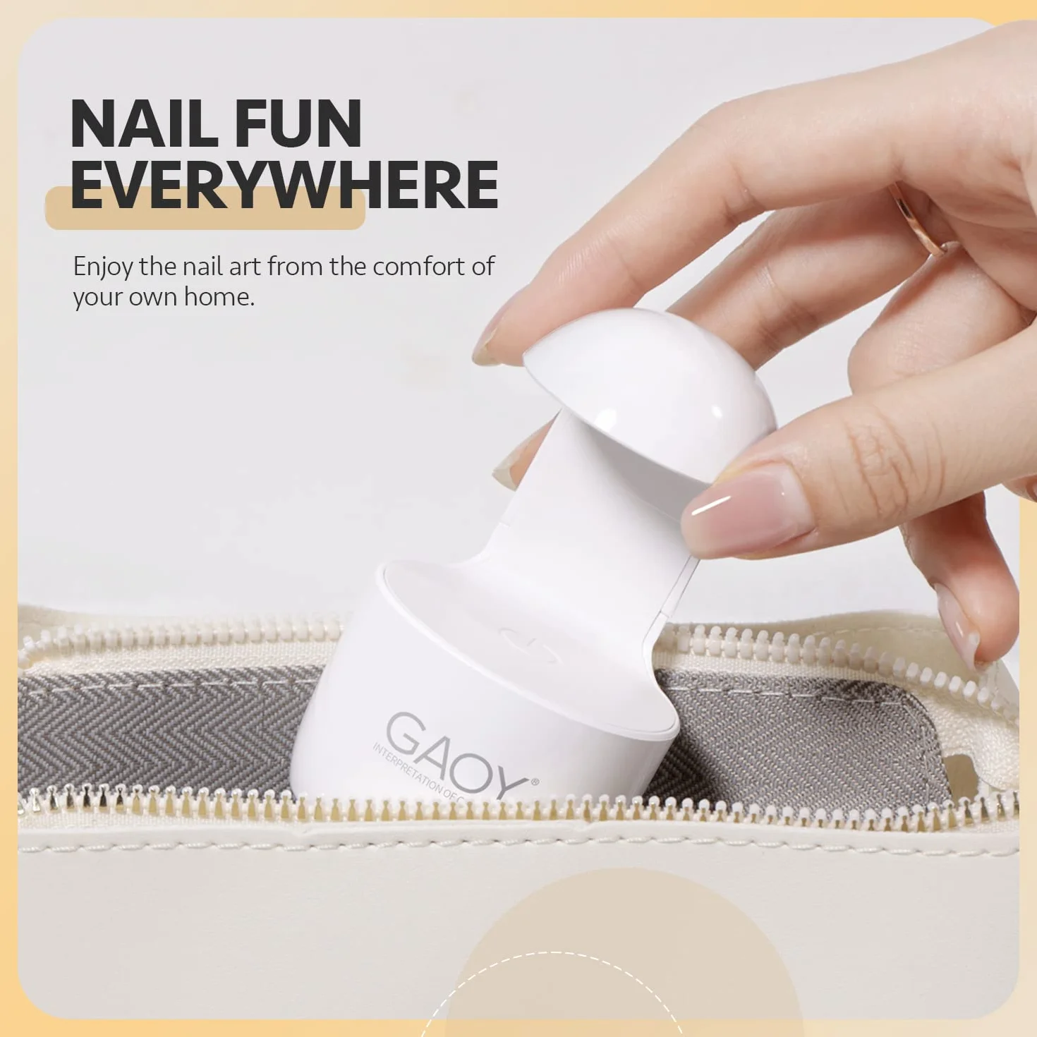 GAOY Mini lampada UV per unghie in gel, lampada di indurimento per unghie a guscio d'uovo, piccola lampada LED per unghie, asciuga unghie USB per un rapido indurimento bianco