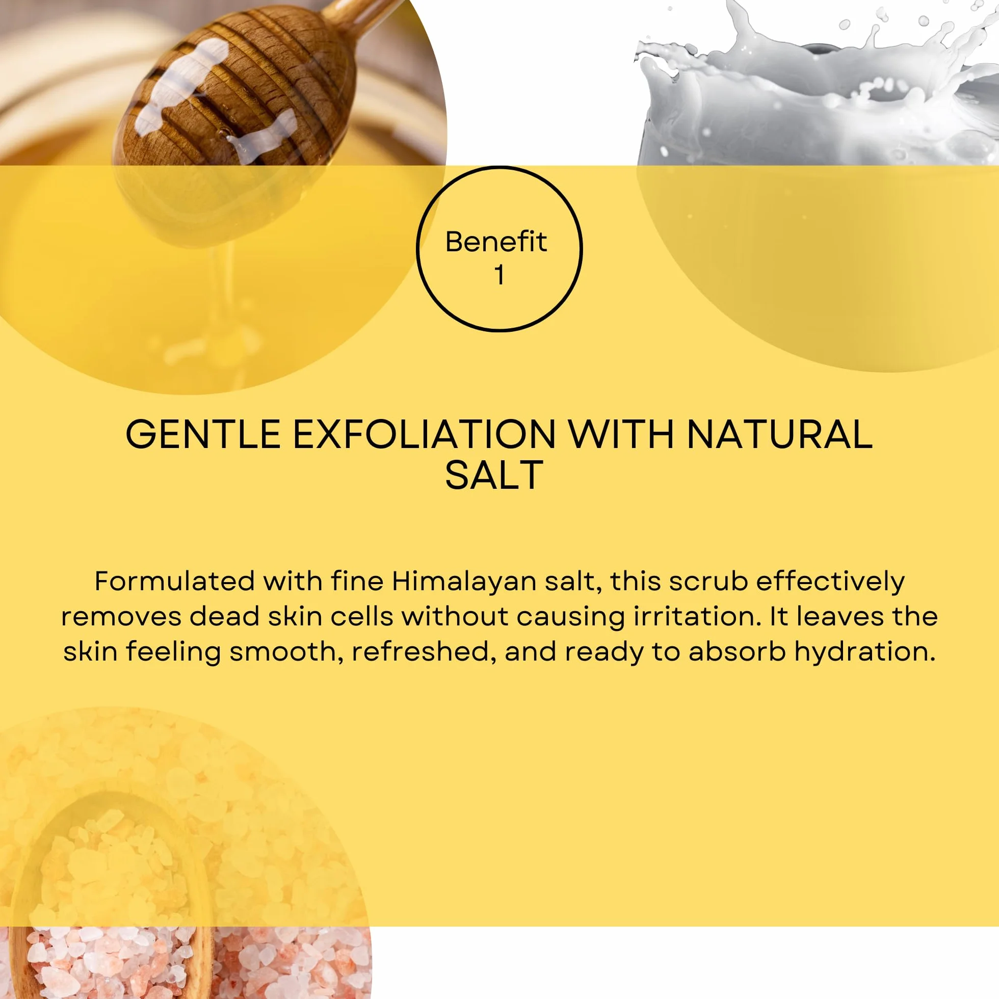 SNB Professional scrub per il corpo e le mani con sale dell'Himalaya, miele e latte 300 ml – esfoliante delicato per la pelle liscia – Con lanolina, burro di karitè, estratto di polline d'api e