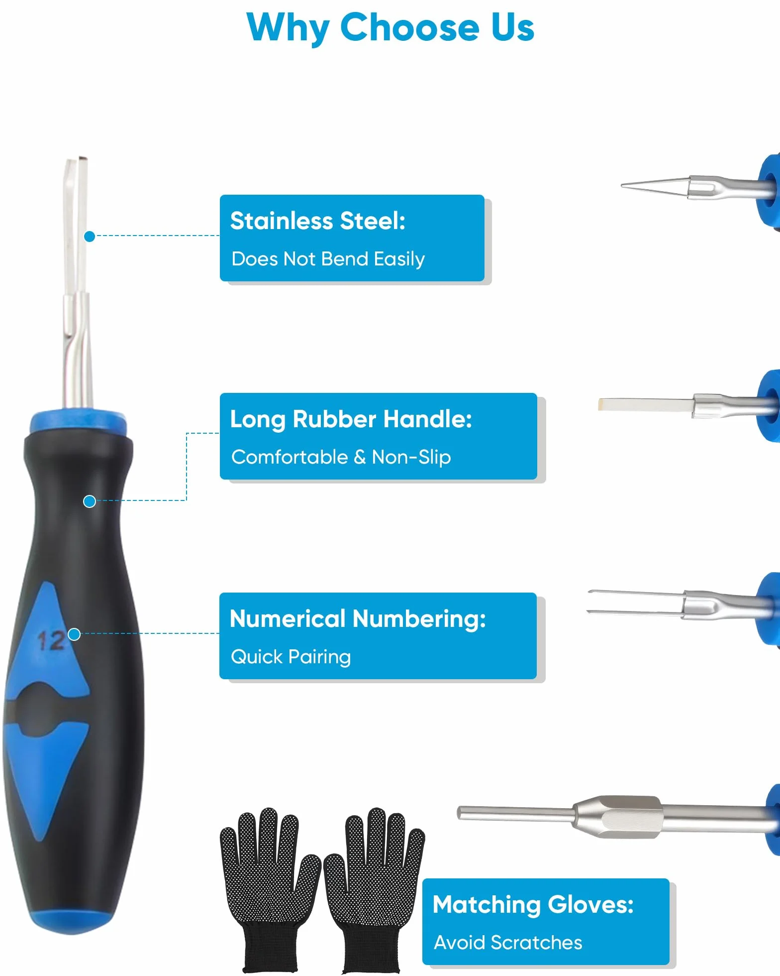 RUIZHI 23-TLG Terminal Removal Tool Kit – Rimozione Connettori Cablaggio Auto Universale con Guanti