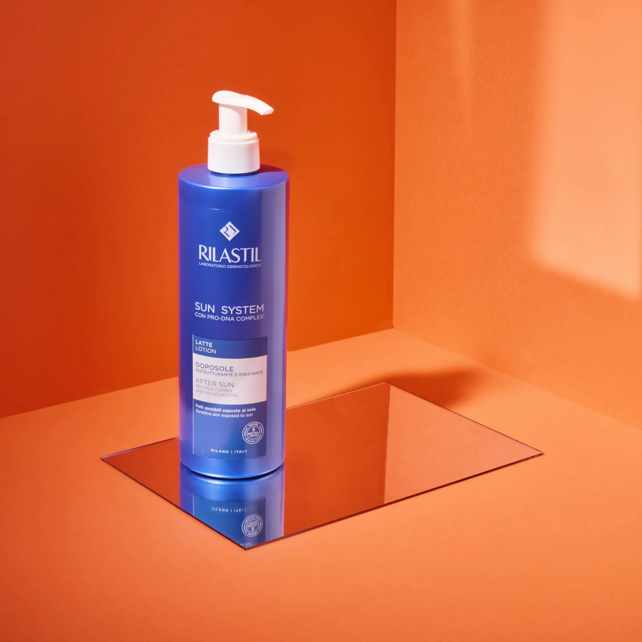 Rilastil Sun System Latte Doposole Rinfrescante Viso e Corpo Emulsione Fluida 200ml