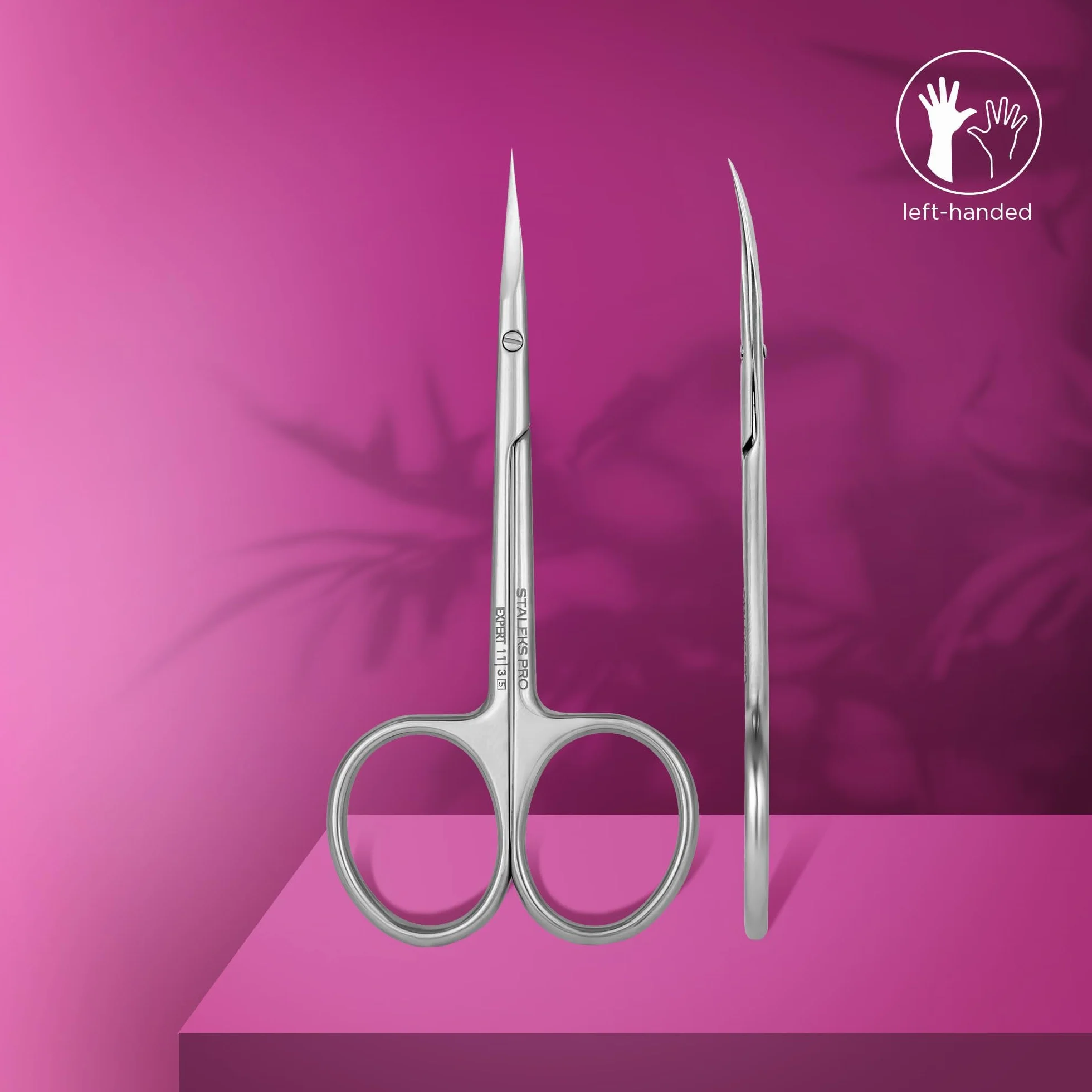 STALEKS PRO Forbici per cuticole per mancini Acciaio inossidabile Expert SE 11/3