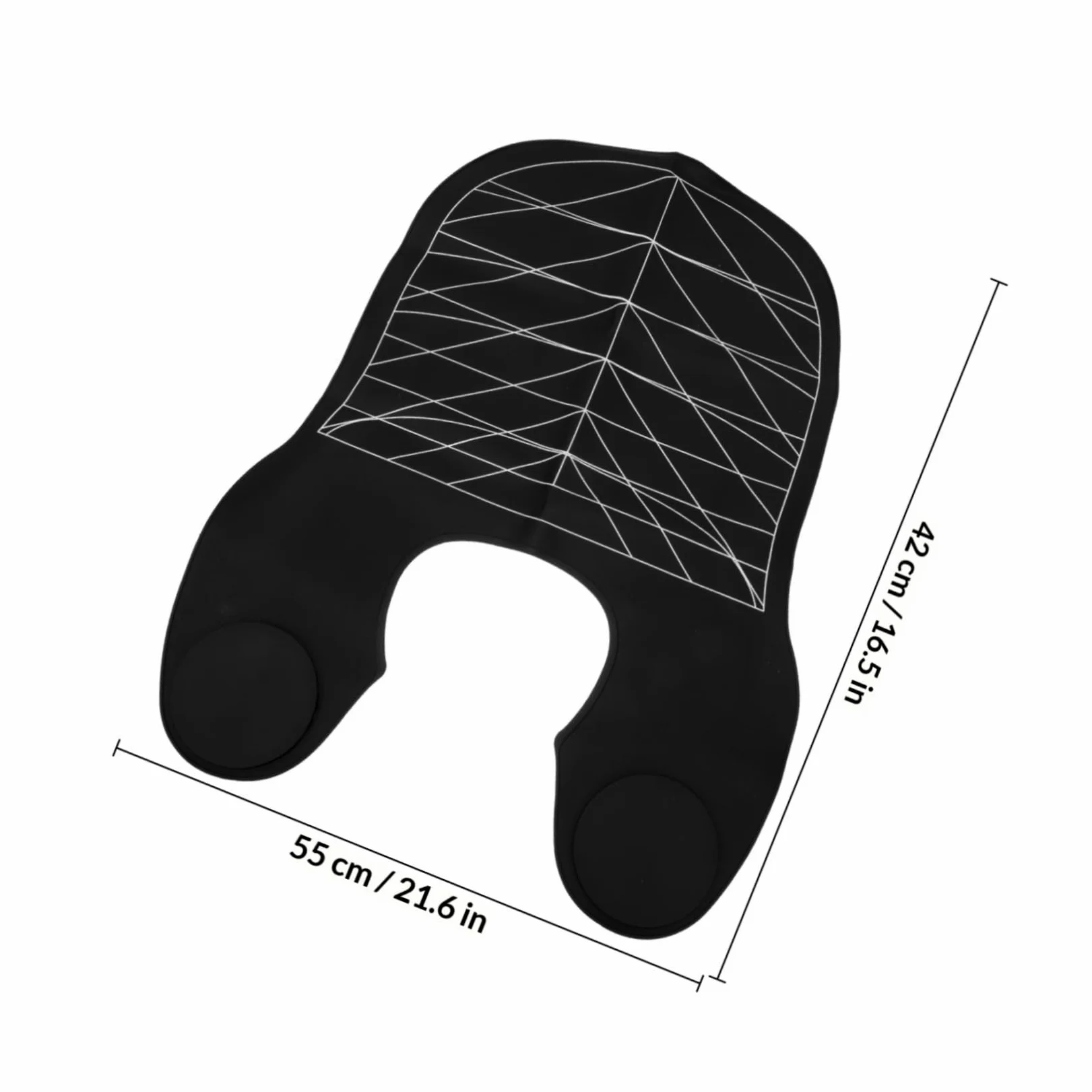 ibasenice Parrucchiere in Silicone Nero Protezione Collo Antistatica e Spalla per Uso in Salone a Casa, Pratica e Confortevole