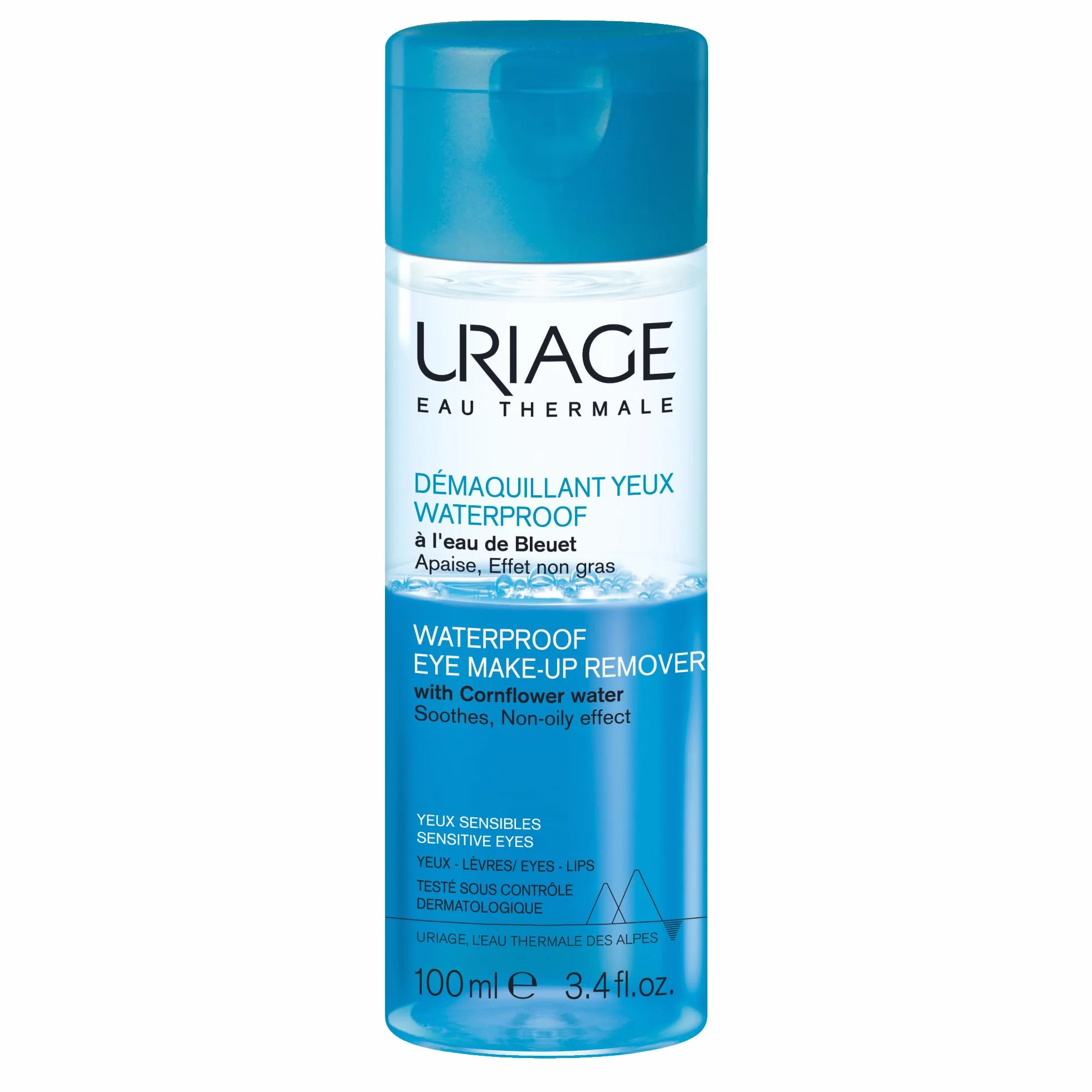 URIAGE Struccante occhi waterproof con ACQUA DI FIORDALISO - Rimuove trucco waterproof, pelle morbida, senza parabeni