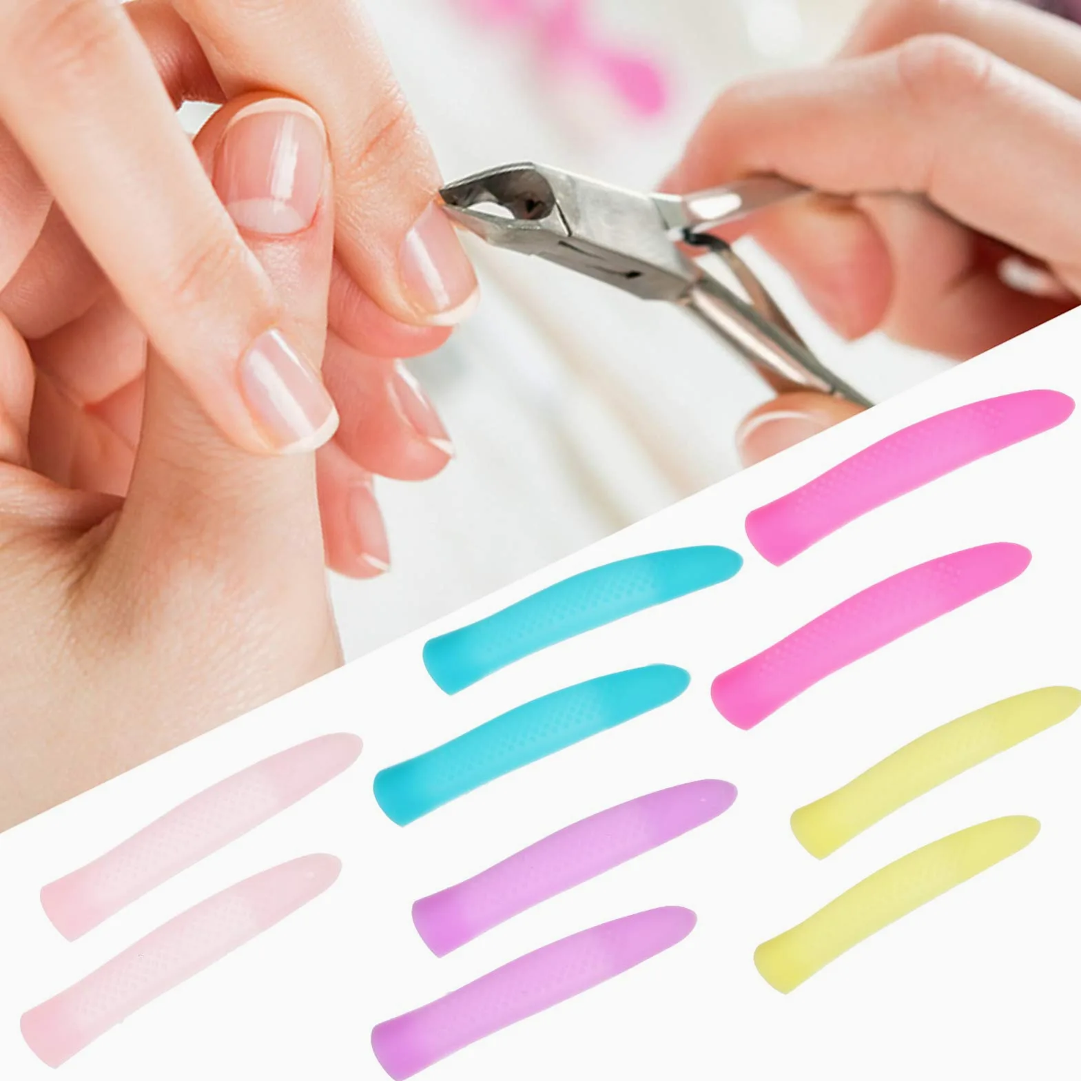 3 Set Antiscivolo Per Forbicine Cuticole Cover Silicone Per Trimmer Unghie Confezione Design Ergonomico Per E Domestico Installazione Facile E 5 Paia*3
