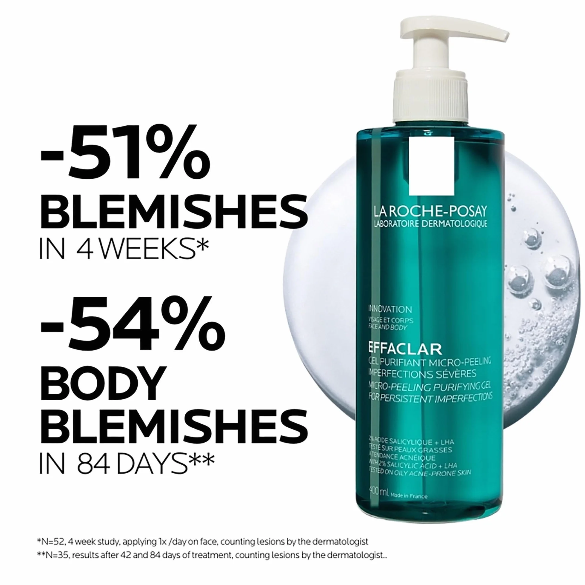 La Roche Posay Effaclar, Gel Purificante Micro-Peeling, Per Pelli Grasse a Tendenza Acneica, Azione Detergente, Pelle Levigata, Rimuove Sebo e Impurità + Routine Correlate a Questo Prodotto