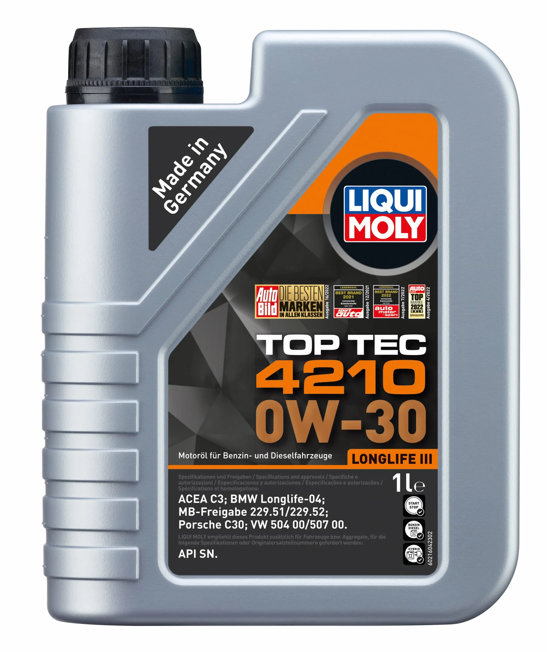 LIQUI MOLY Top Tec 4210 0W-30 1 L Oli motore sintetico
