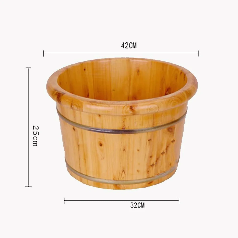 Pediluvi per Uso Domestico Vaschetta in Legno di Gomma Vaschetta per pediluvio Pediluvio Vaschetta per pediluvi Lavare Il Massaggio ai Piedi in Botte di Legno