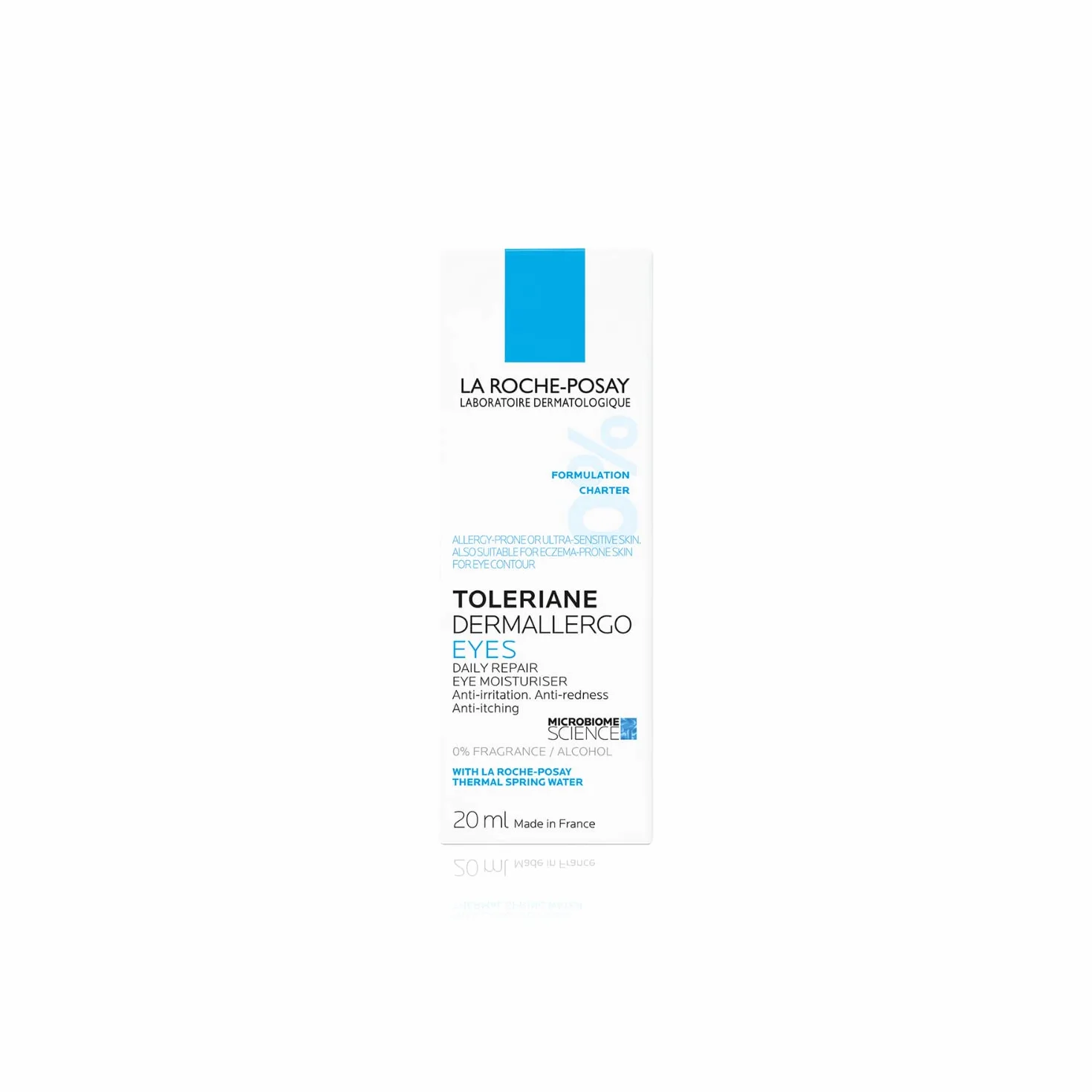 La Roche-Posay Toleriane Dermallergo, Trattamento Contorno Occhi Lenitivo, Per Pelle con Allergie, Idratante, Formula con Sphingobioma, Niacinamide, Neurosensine, Glicerina, Burro di Karité, 20ml