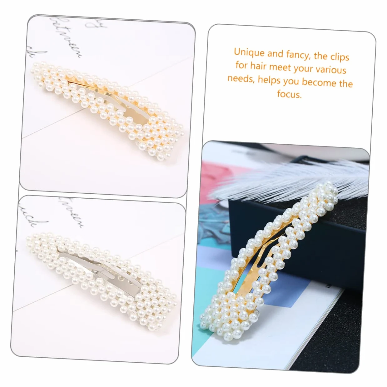 minkissy 20pezzi Fermagli Per Con Perle Eleganti Clip Decorative Per Donna e Ragazza Per Cerimonie e Uso Quotidiano Design Semplice e Confortevole