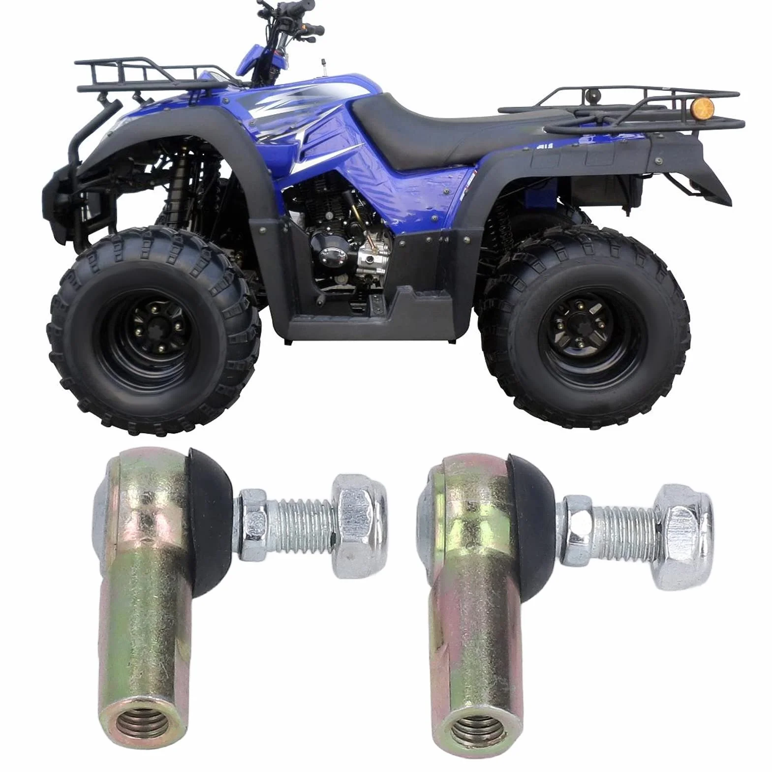 Lega di Kit estremità Tirante per Carichi Pesanti M10 10mm ATV Scooter Karting Motocross
