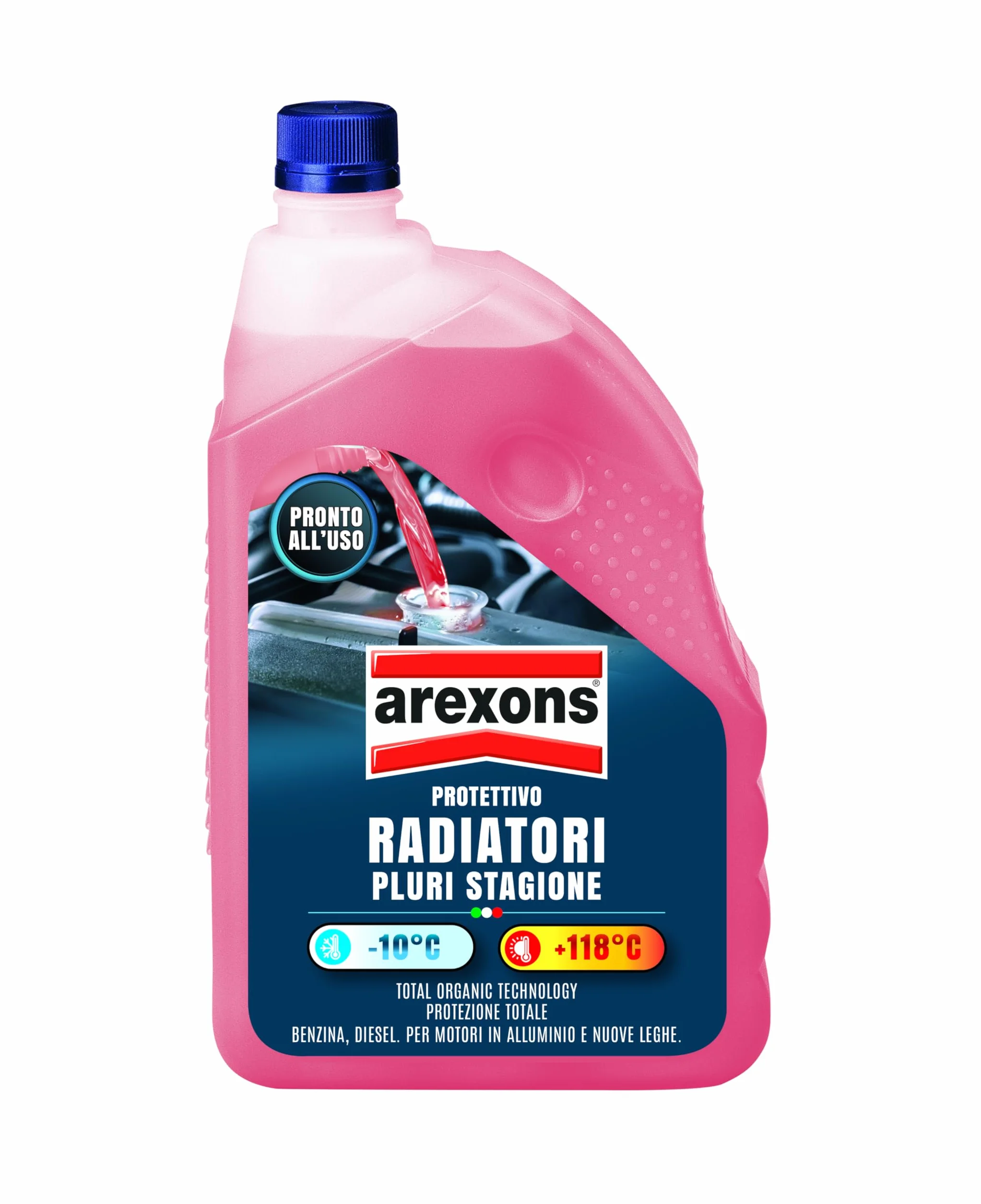 AREXONS Protettivo Radiatori Pluri-Stagione 2L Antiebollizione +118°C