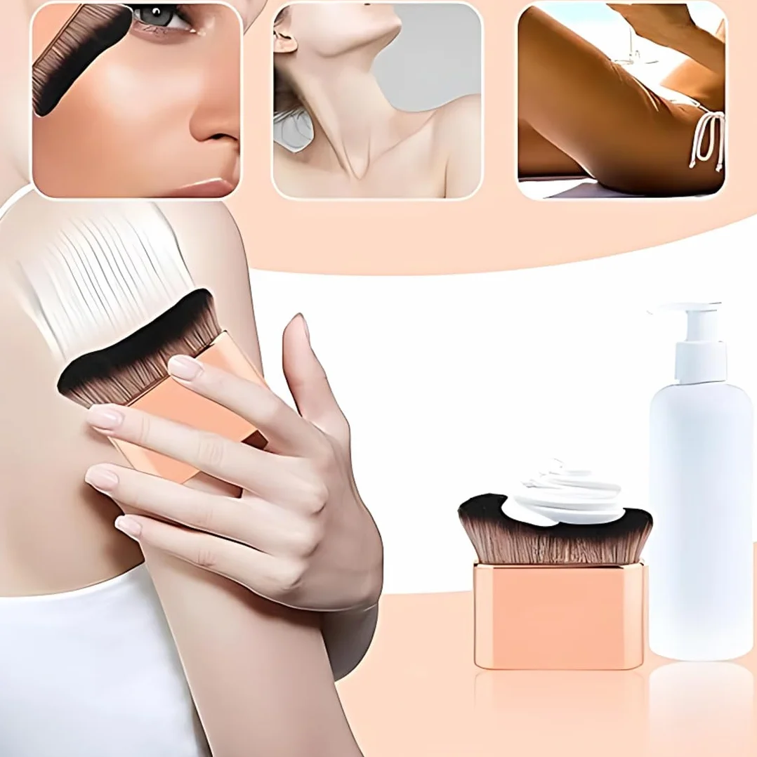 1 Pezzo Pennello per Fondotinta,Spazzola Abbronzante, Kabuki Brush,Spazzola per trucco per il Corpo, Foundation Brush per corpo e gambe Pennello Abbronzante