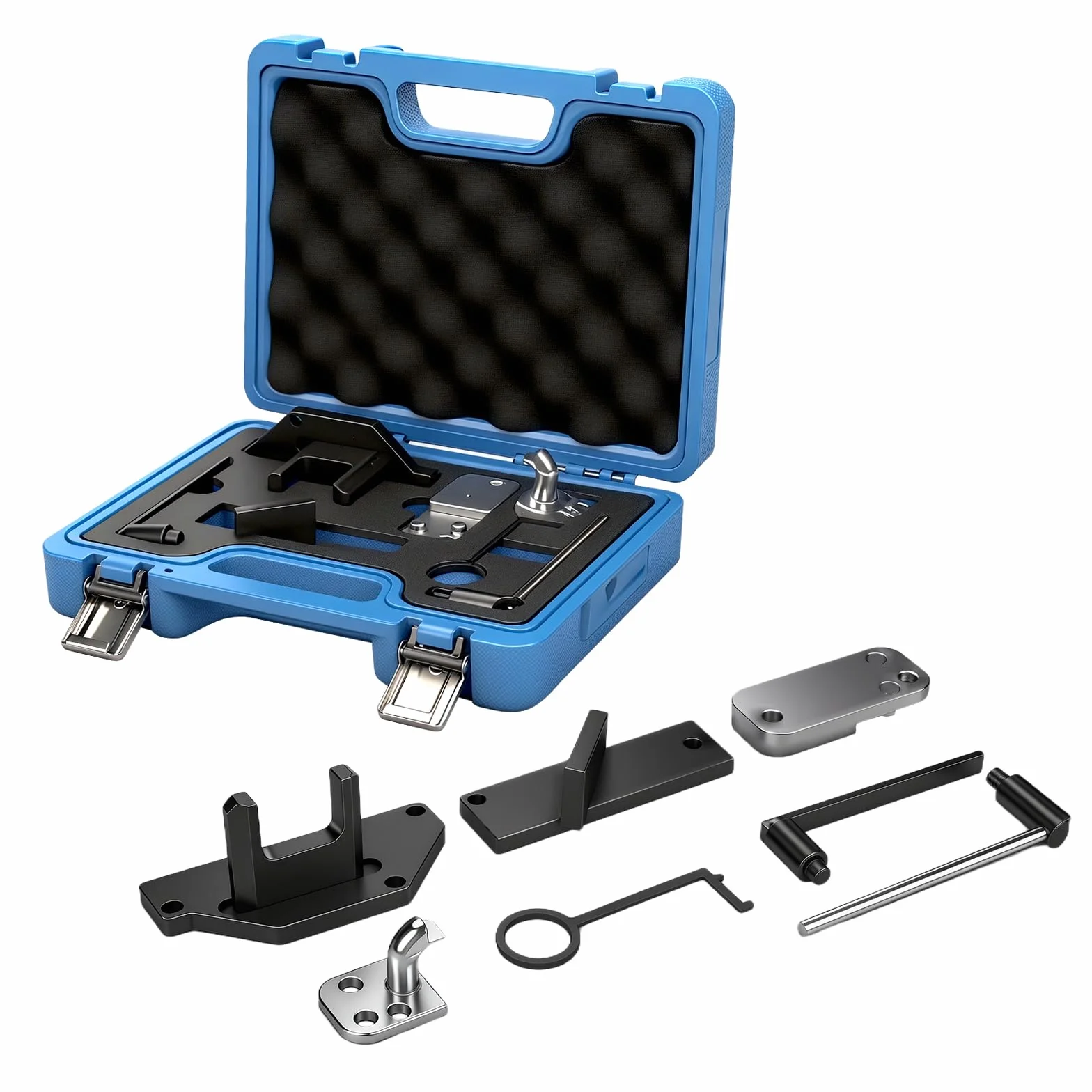 Strumento Regolazione Motore Automobilistico compatibile Citroen Peugeot Opel 1.2 GDI PureTech, Timing Tool Kit 7 Pezzi