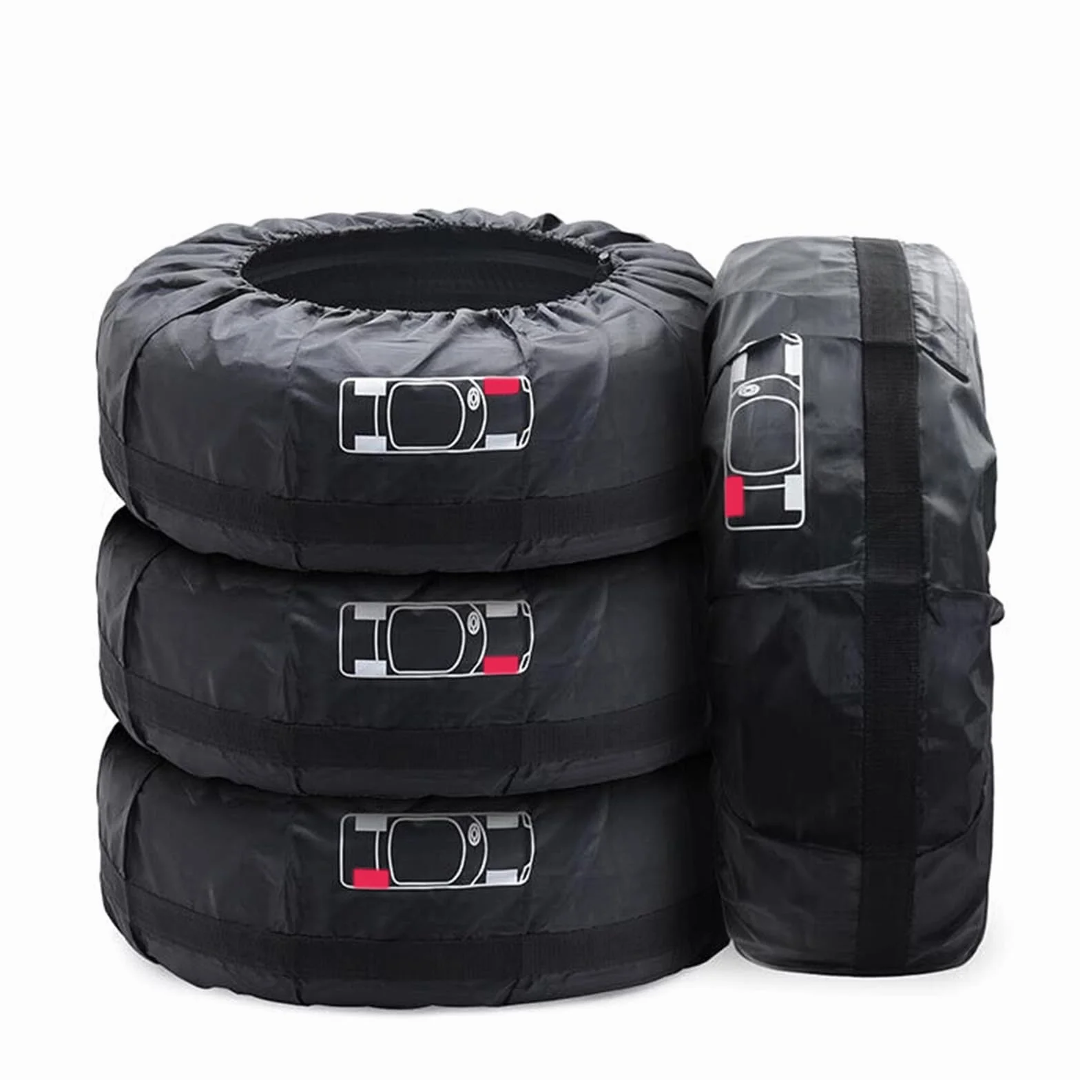 Coperture per Pneumatici Auto Impermeabili Antipolvere 18-22 Pollici Confezione da 4 Pezzi 80cm
