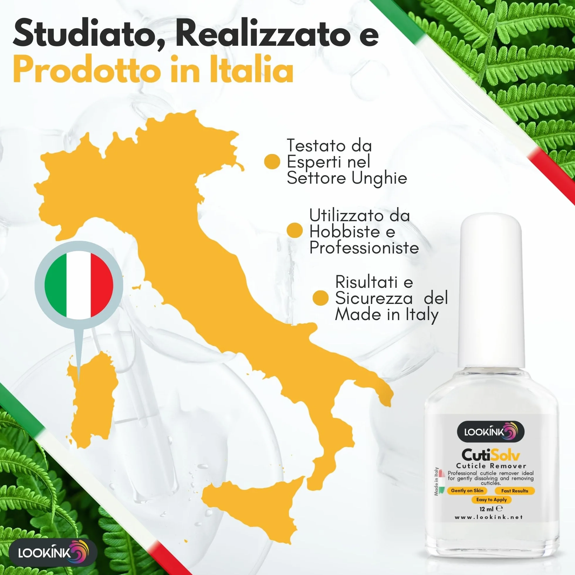 Rimuovi Cuticole Professionale 12 ml – Made in Italy | Cuticle Remover per Unghie | Scioglie e Rimuove Cuticole Dure | Formula Delicata e Cremosa