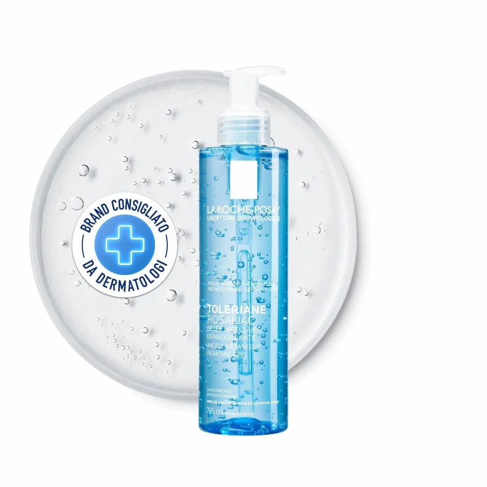 La Roche-Posay Toleriane Rosaliac Micellare Gel Struccante 195 ml per Pelli Sensibili