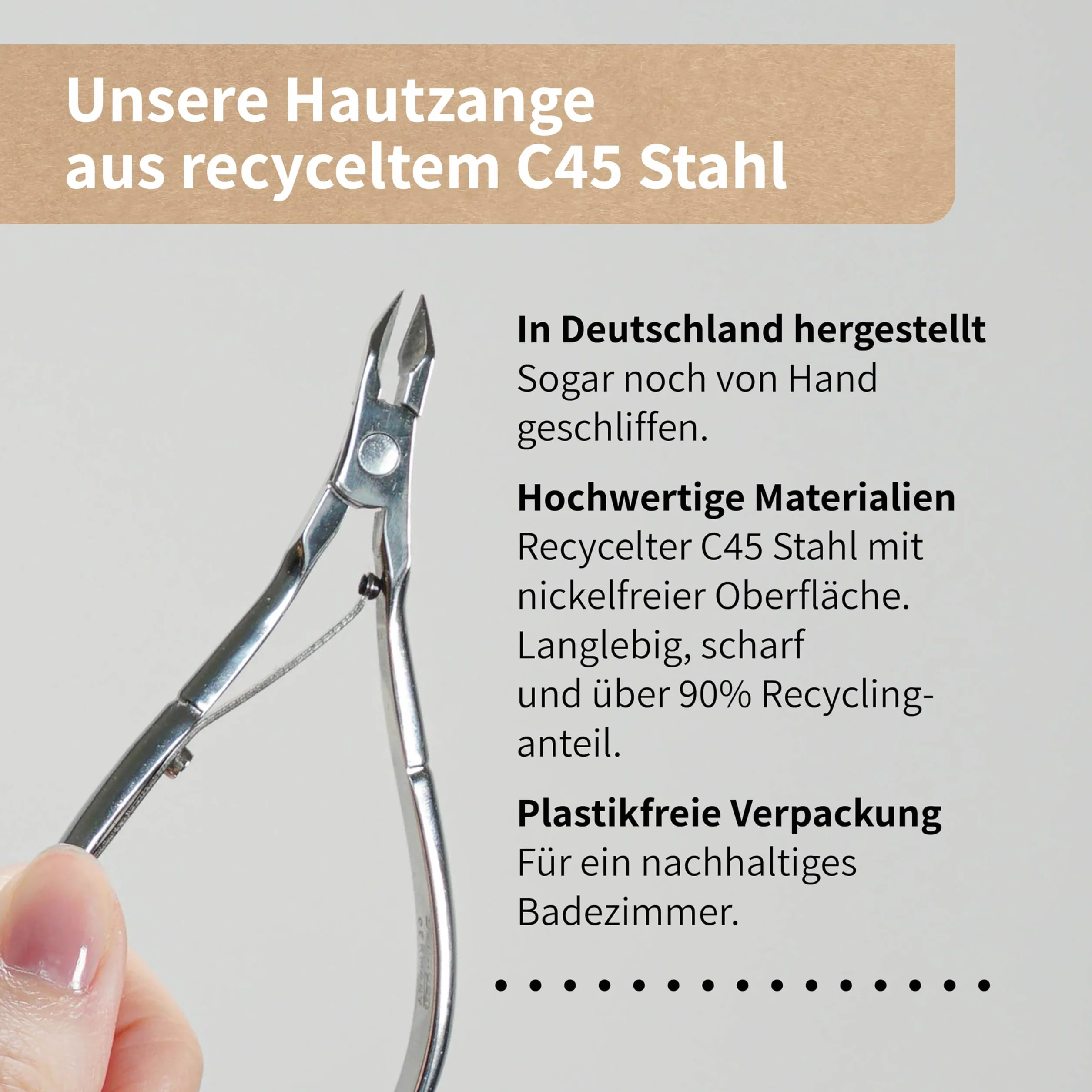 Niyok Solingen - Tagliaunghie fine • Tagliaunghie ad alta precisione per rimuovere le cuticole • Senza nichel • Tagliaunghie con lama affilata • Tagliacuticole • Made in Germany