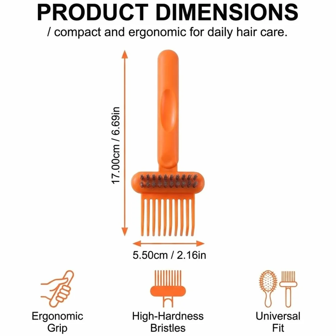 Spazzola Pulizia Pettini 2 Pezzi, 2-in-1 Strumento Rimuove Polvere e Capelli per Salone Domestico Professionale