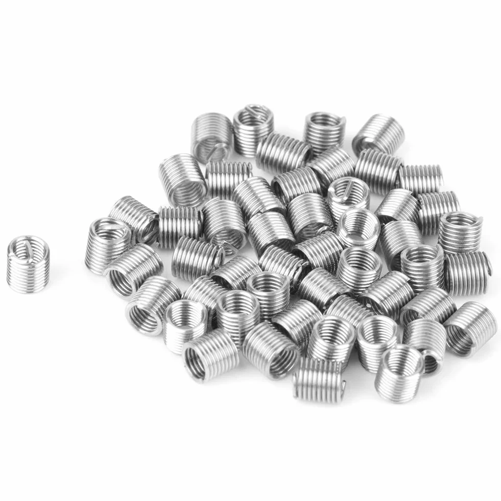 Helicoil Kit M3 Inserti Elicoidali Filettati in Acciaio Inossidabile Riparazione Filettature (50 szt.)