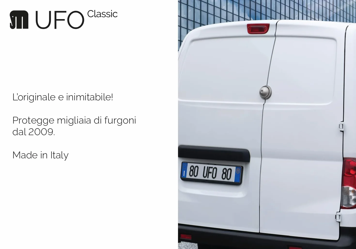 UFO Serratura di Sicurezza per Vano di Carico Furgoni, Nickel Opaco