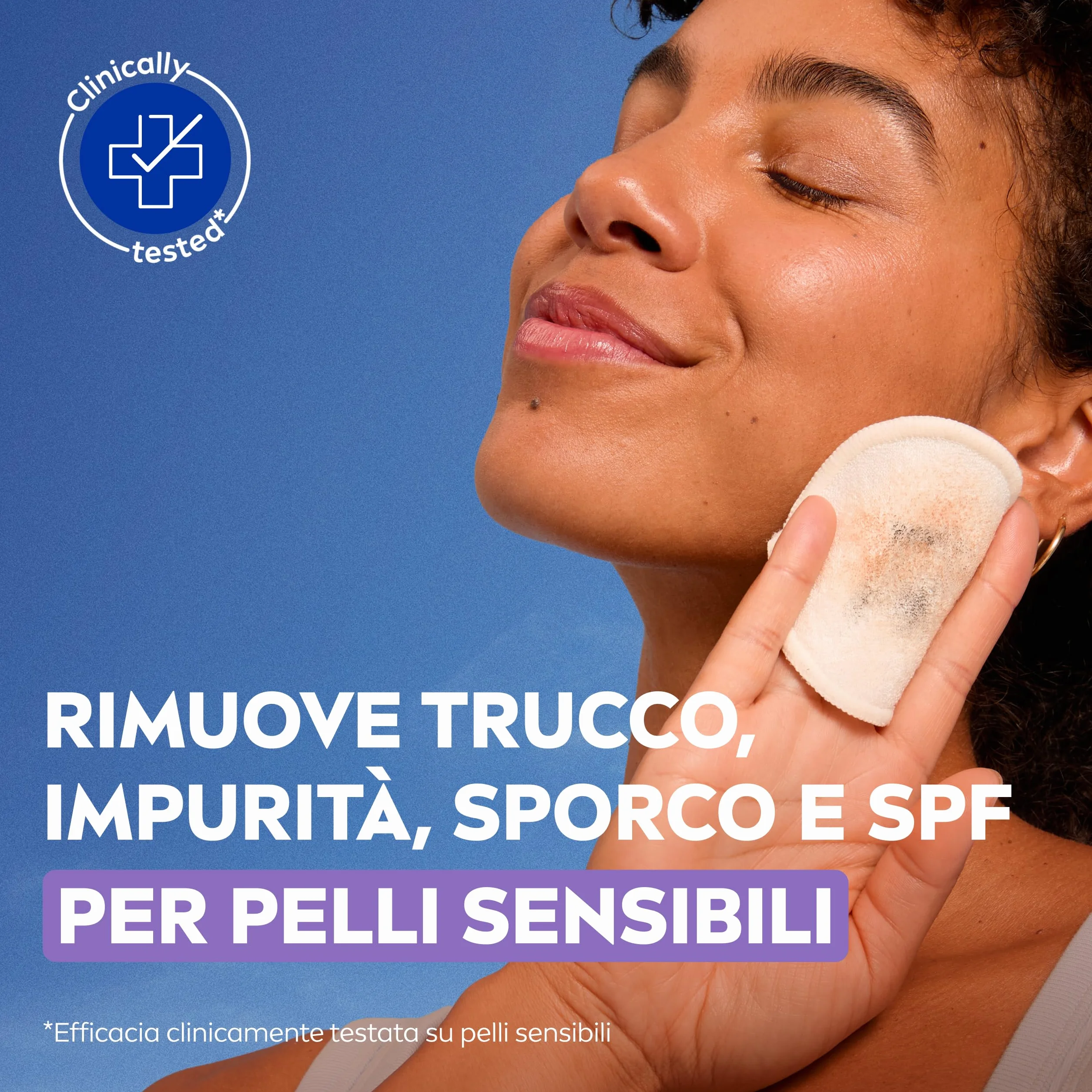 NIVEA Acqua Micellare Delicata 400 ml, Struccante viso occhi labbra, Detergente pelle sensibile