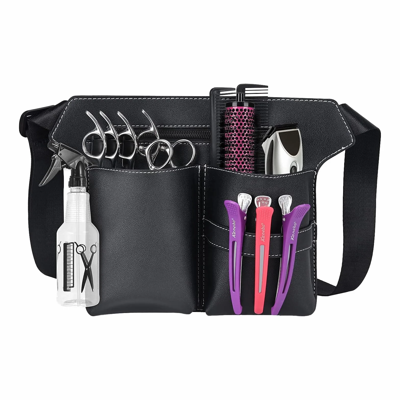 Nivofu Borsa per Parrucchiere, Borsa per Attrezzi da Parrucchiere, Borsa per Forbici da Parrucchiere, Custodia per Parrucchiere con Tasca Multipla, Borsa per Attrezzi Professionale da Parrucchieri