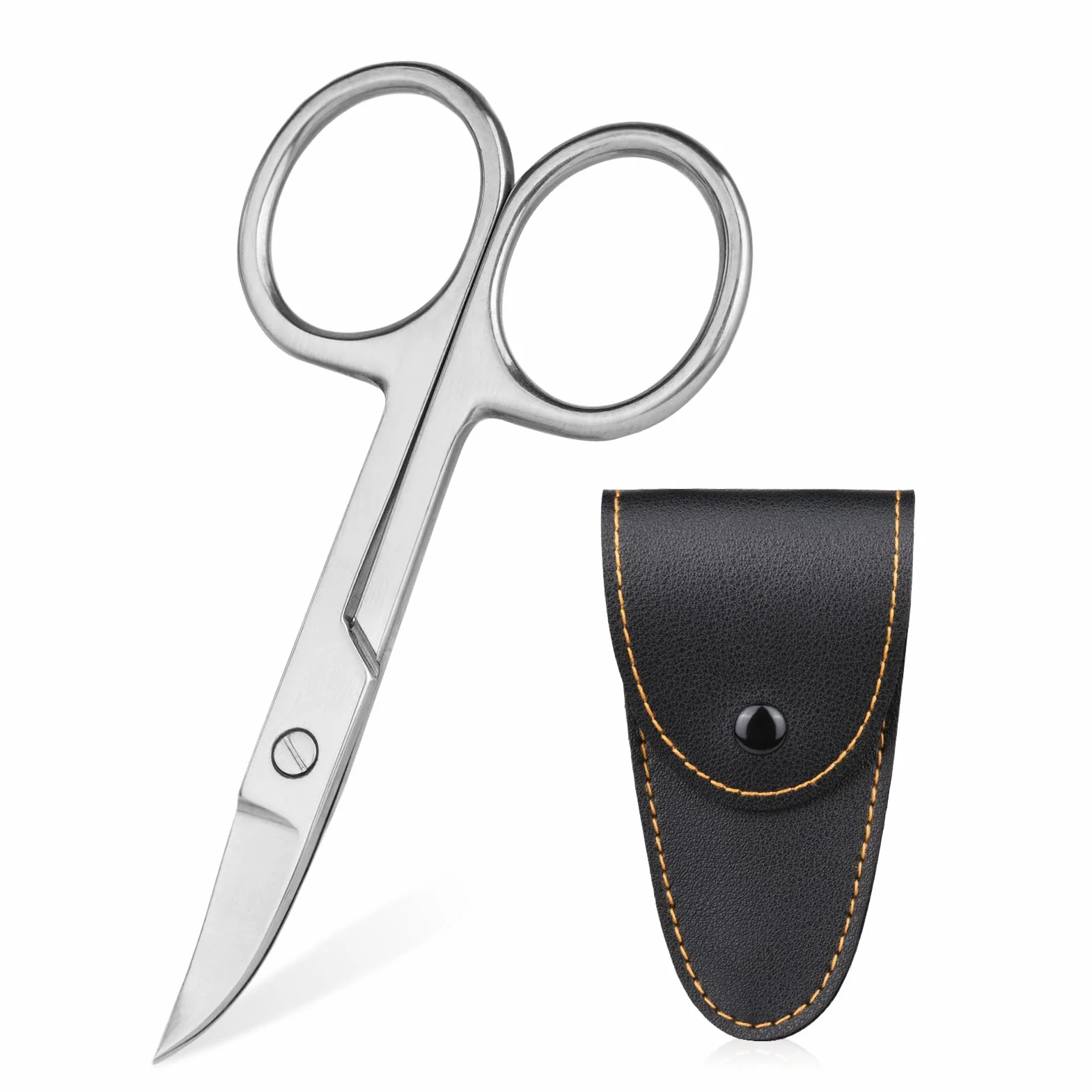 ACWOO Forbici per Unghie Inox Extra Affilate Lame Curve Professionale con Custodia