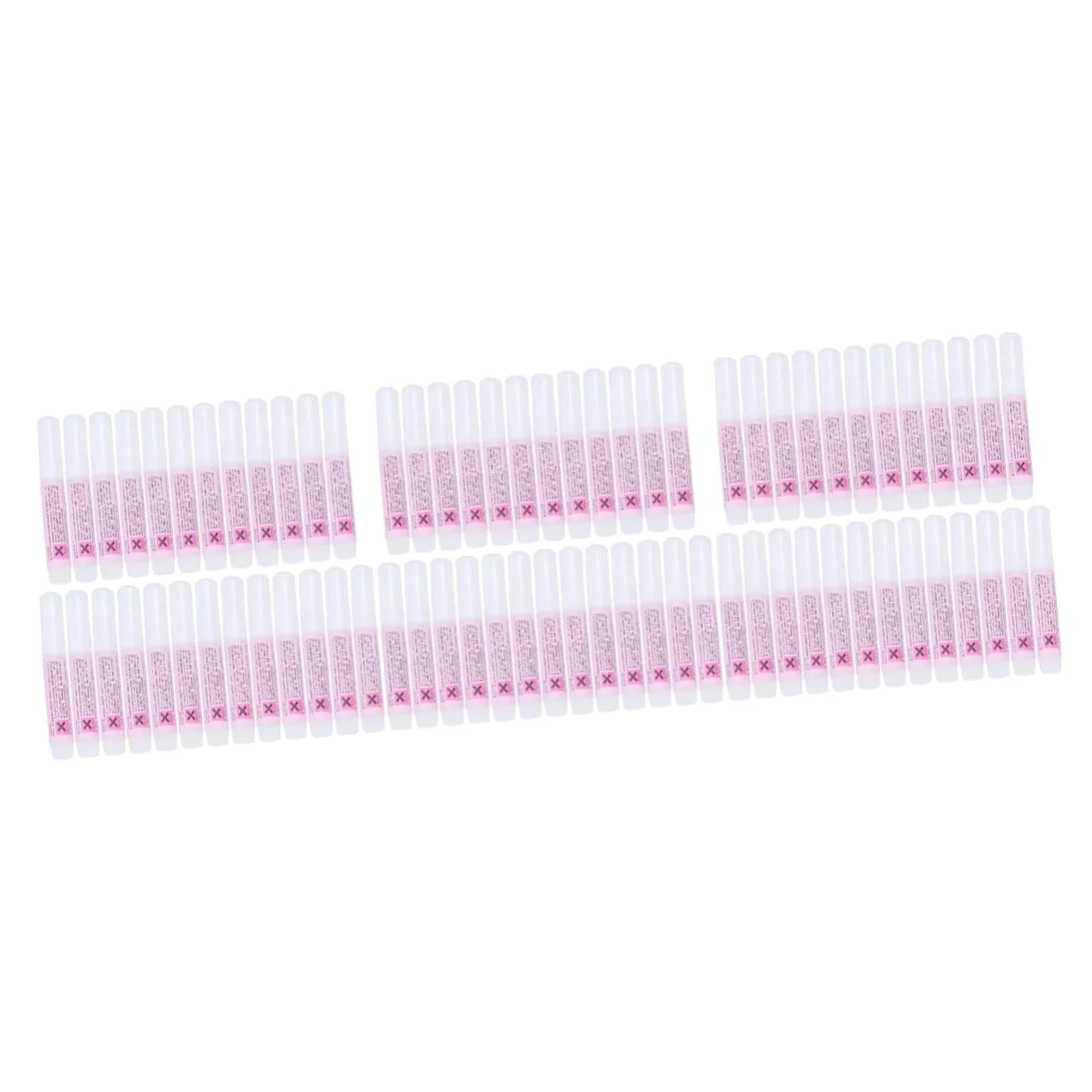 75pezzi Colla Per Unghie Artificiale Adesivo Per Nail Art Asciugatura Rapida Per Manicure Professionale e Uso Personale Collo Accesso Facile Alta Adesività Per Unghie False
