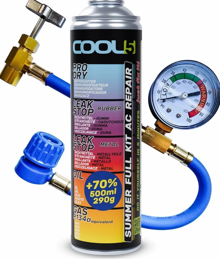 Kit di Riparazione climatizzatore AC R134a Ricambio refrigerante per Auto 1995-2016