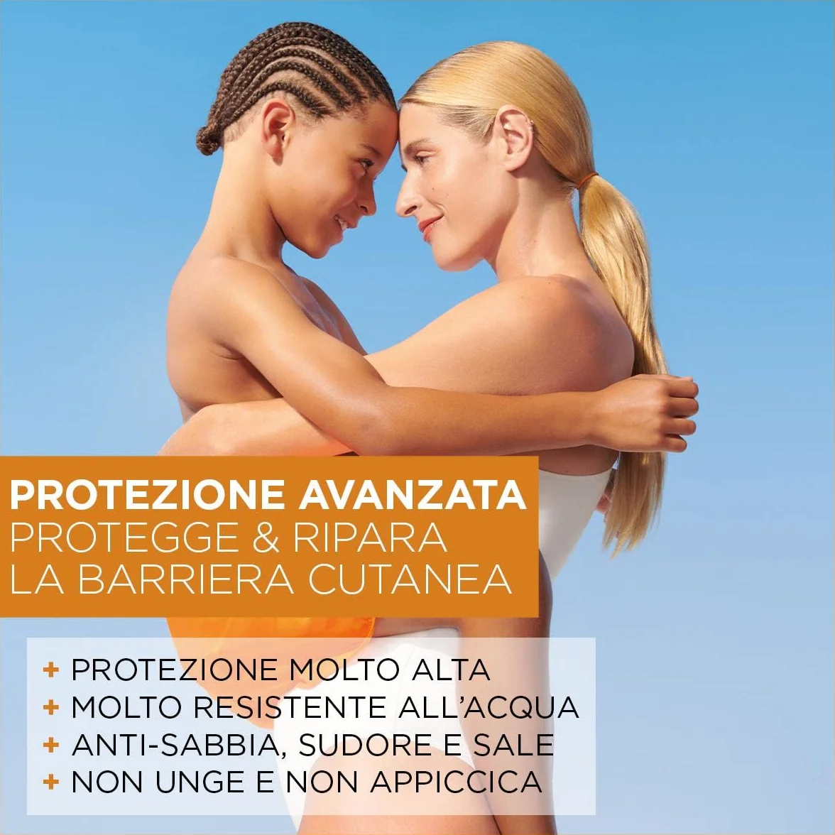 Garnier Ambre Solaire Advanced Sensitive Spray Gachette Protettivo Ceramide Protect SPF50+, 270 ml
