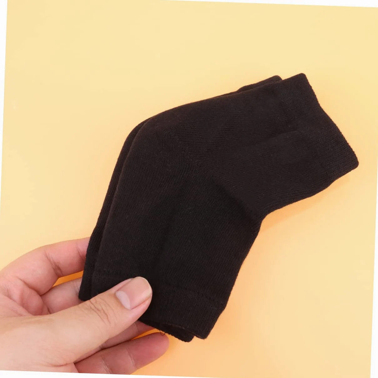 Healeved 6paia Socks Gel Protettivi Per Talloni Di Calze Idratanti Anti-crack Nere Per Dei Piedi e Comfort Notturno