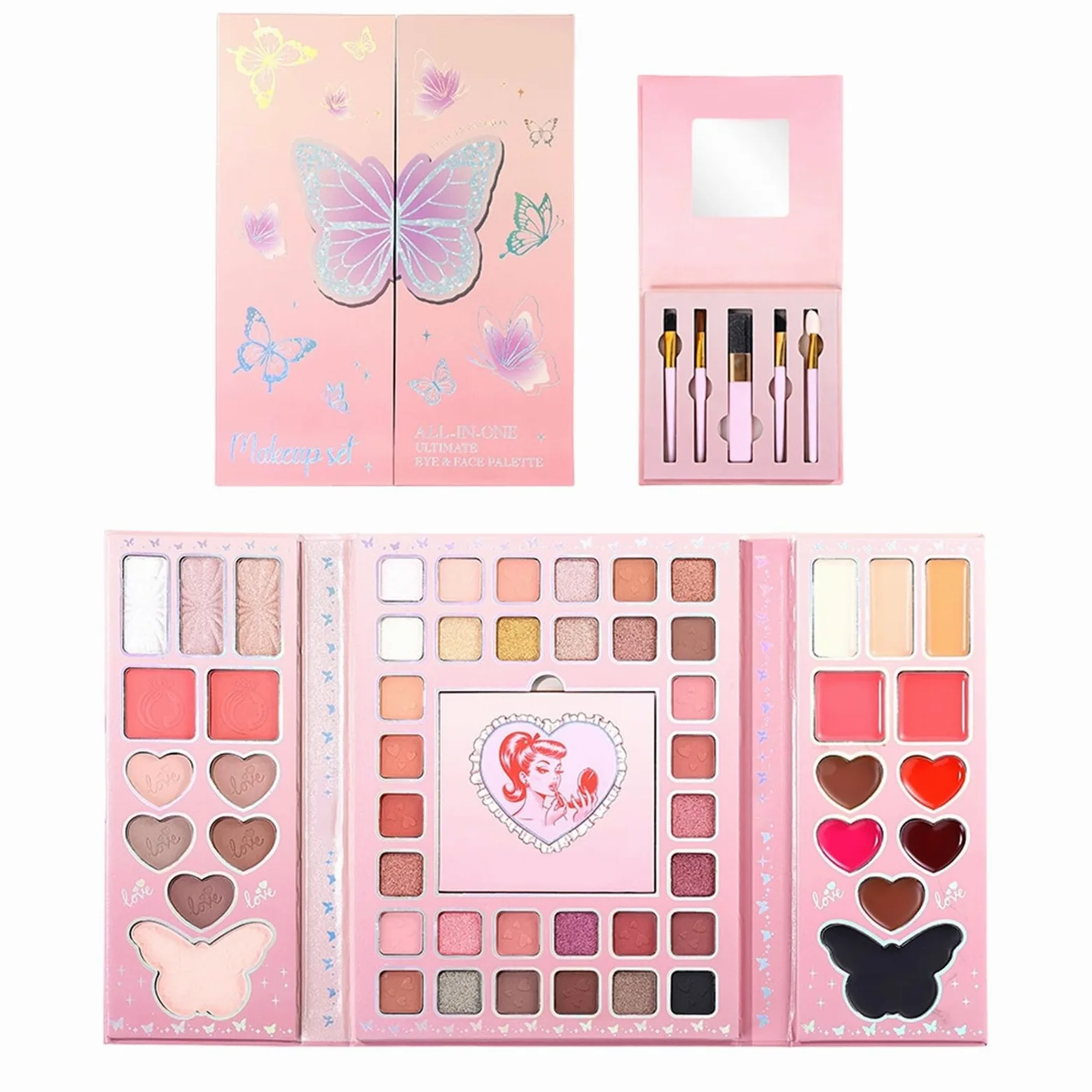 Palette di ombretti | Kit di trucco a 32 colori, palette di ombretti nudi, per donne, adolescenti, adulti, principianti, viaggi, casa, navetta giornaliera, incontri e