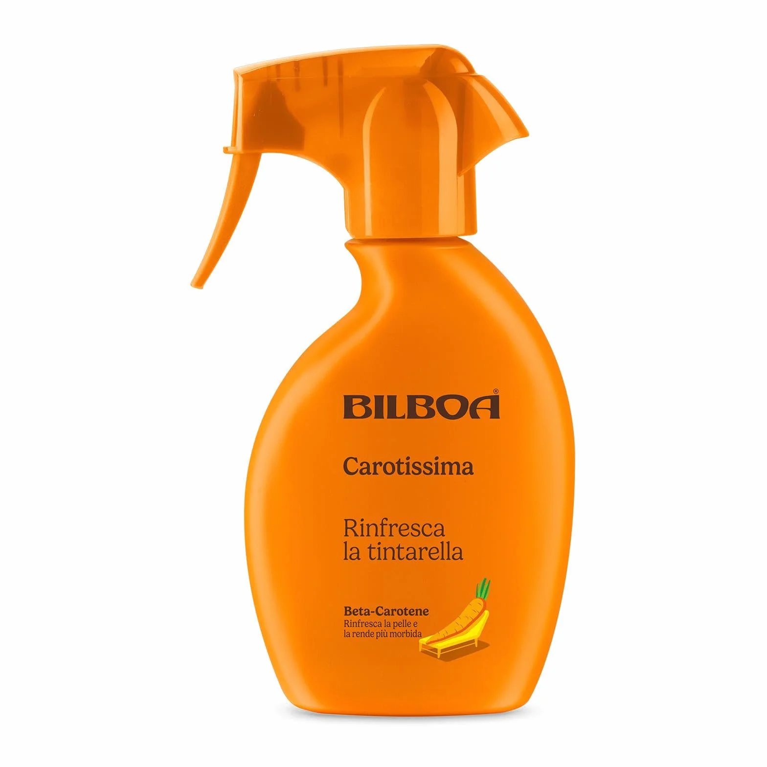 Bilboa Carotissima Acqua Solare con Beta-Carotene Spray Rinfrescante con Cristalli di Mentolo 200 ml