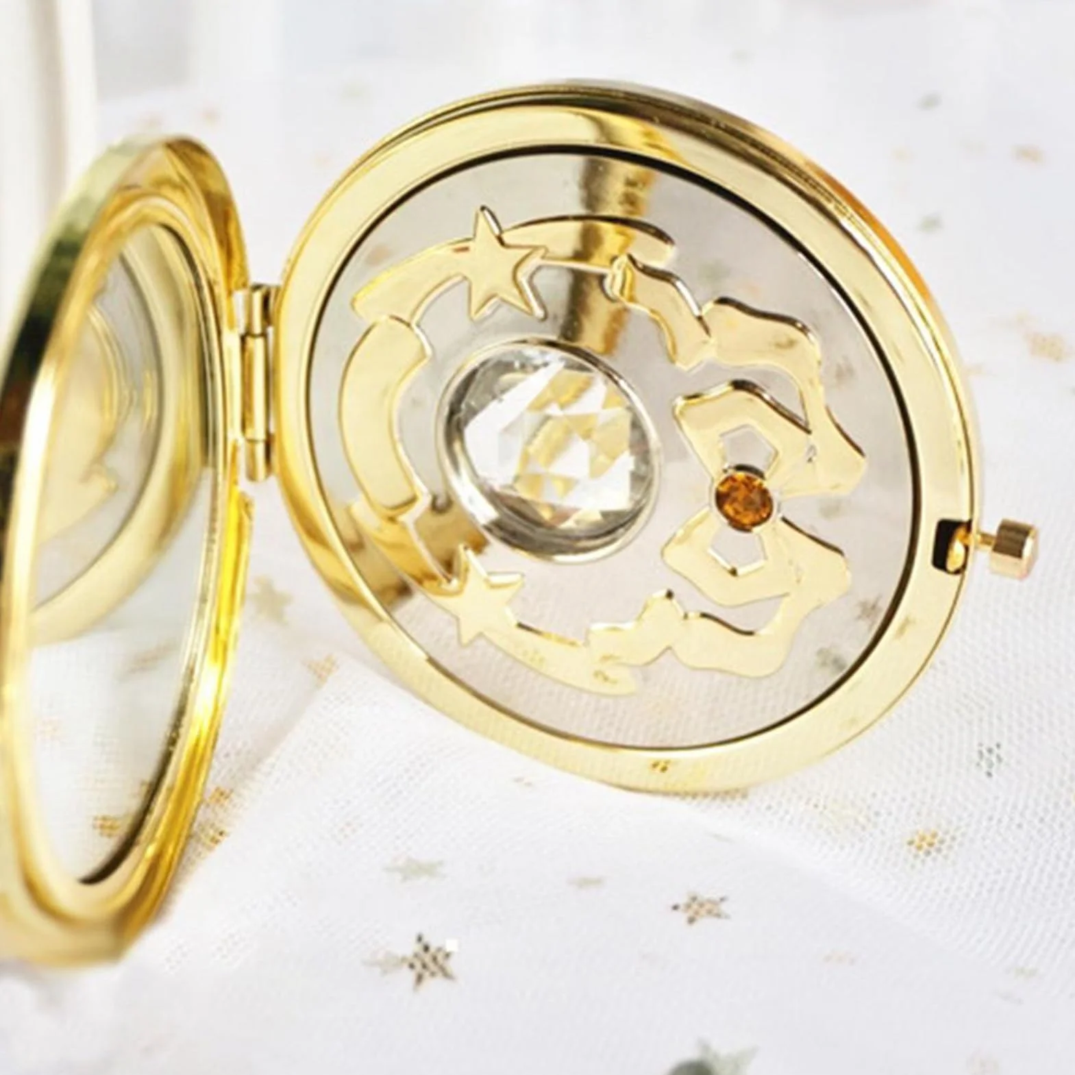 Specchio per Trucco Anime Star Piegato Cosplay Prop Custodia in Metallo