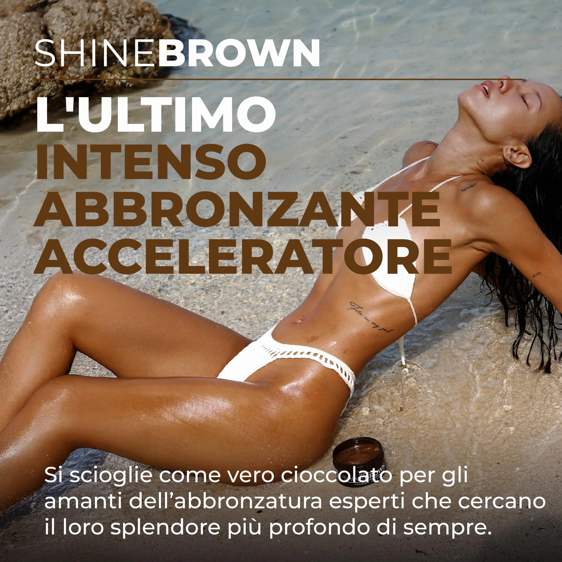 BYROKKO Shine Brown Crema Acceleratore Abbronzante Al Cioccolato 200 ml