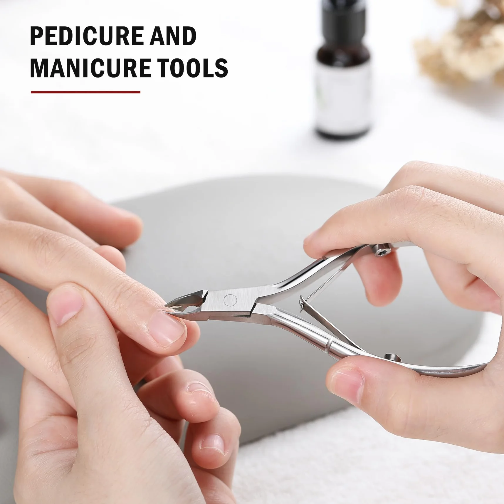Tronchesino Cuticole Professionale in Acciaio Inossidabile 5mm per Pedicure e Manicure