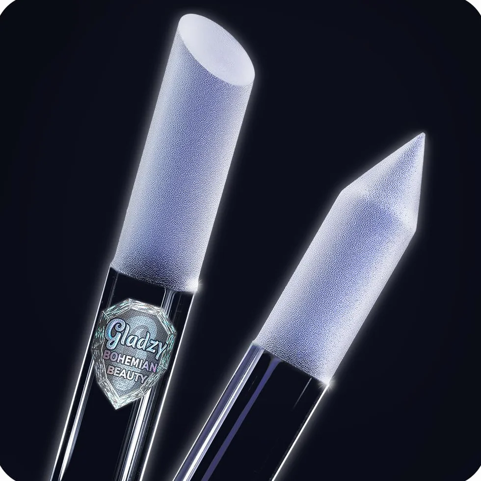 Lima in Vetro Spingi Cuticole - Bastoncino Manicure, Rimuovi Cuticole Professionale di Precisione, la Superficie Abrasiva Non si Consuma, Qualità Ceca, Gladzy