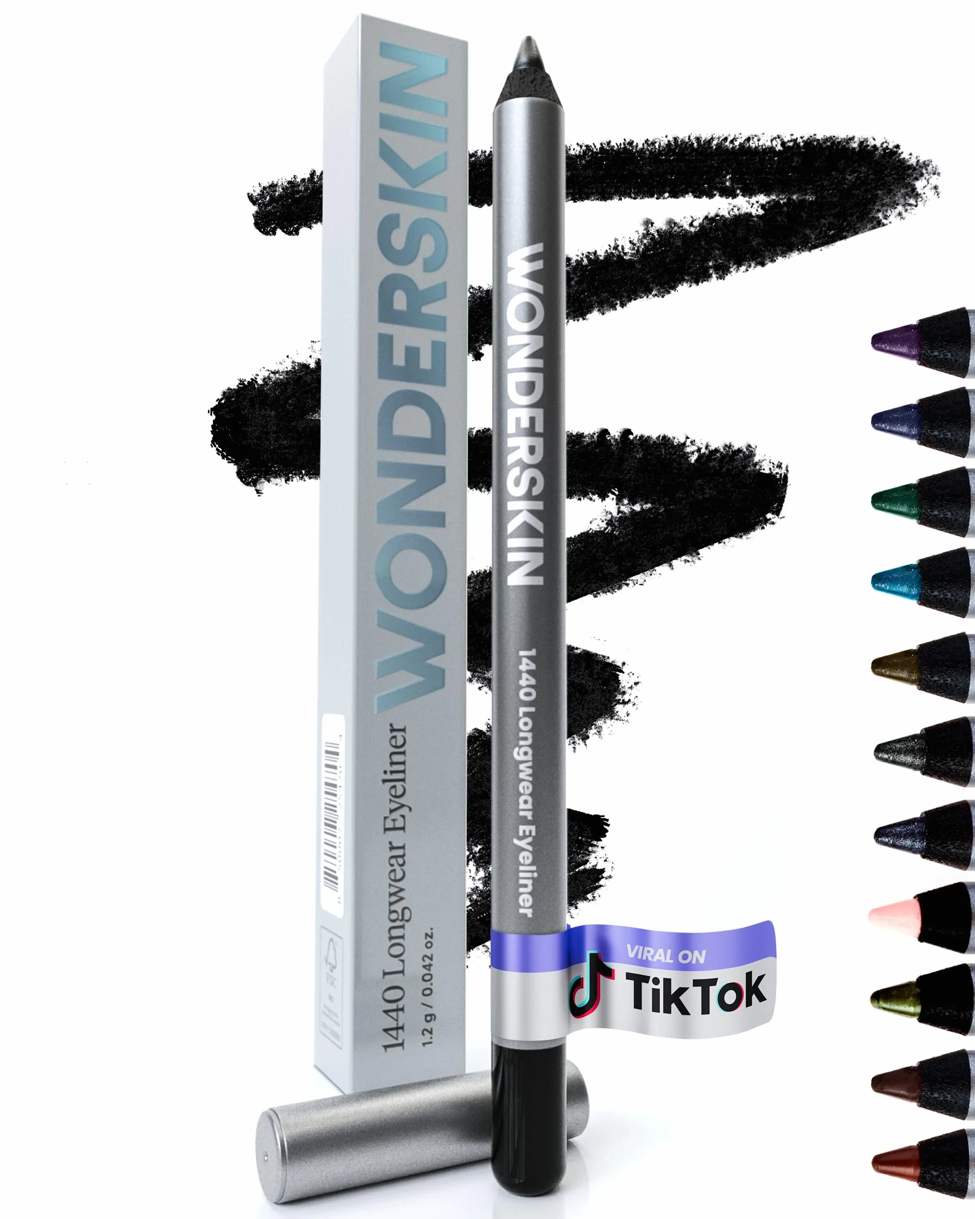 Wonderskin 1440 Matita Eyeliner Nera Waterproof A Lunga Tenuta