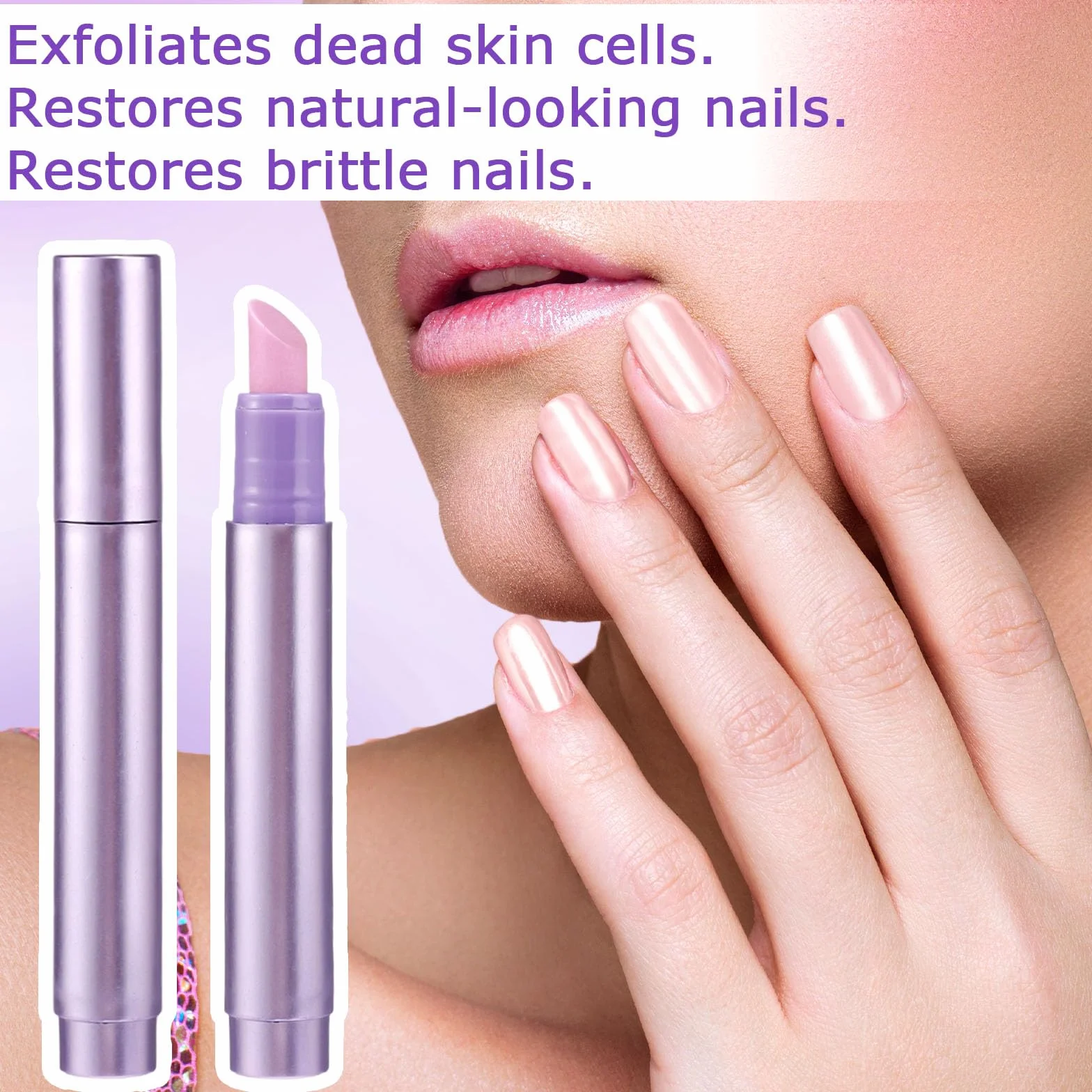 3 in 1 Penna Olio per Cuticole, Penna Rimuovere Cuticole Unghie con Ceramica Punta Idratanti Rinforzanti Illuminanti Olio Applicatori per Riparare Unghie Secche Screpolate