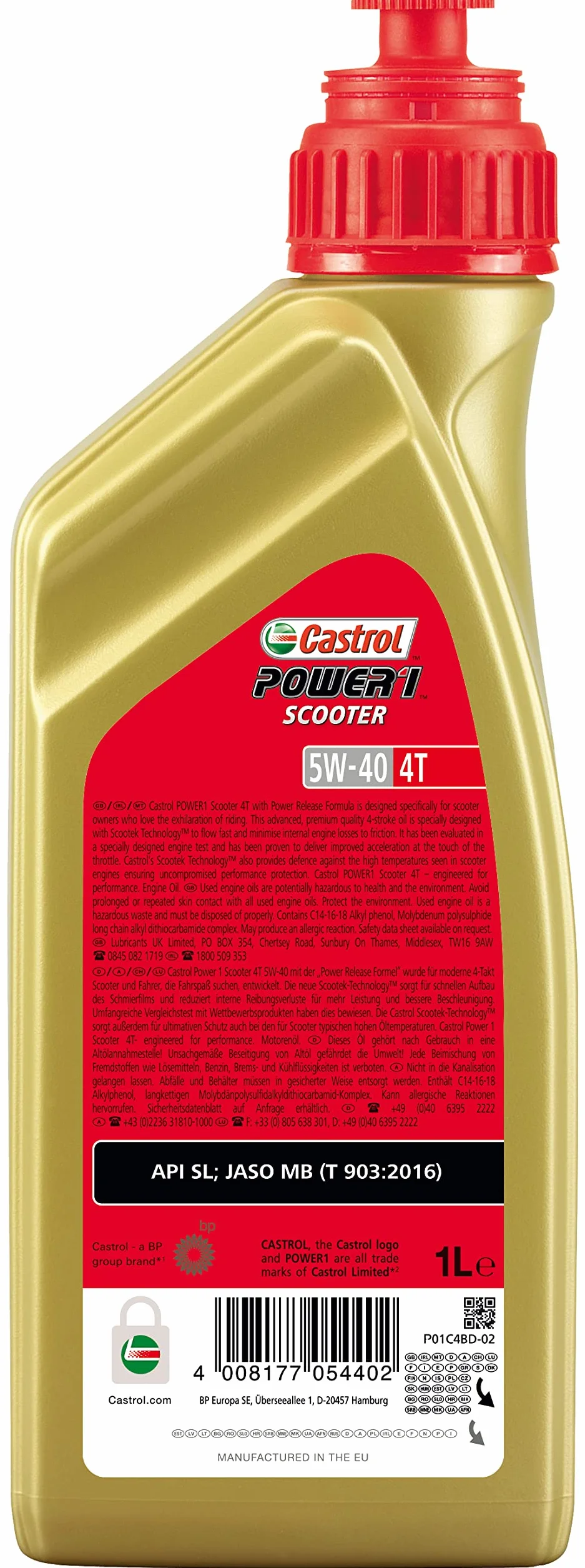 Castrol OLIO POWER 1 SCOOTER 4T 5W-40 1L
