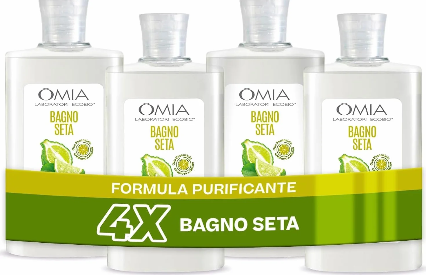 OMIA BAGNO SETA BERGAMOTTO 400 X 4 AMZ ETIC. INTERN