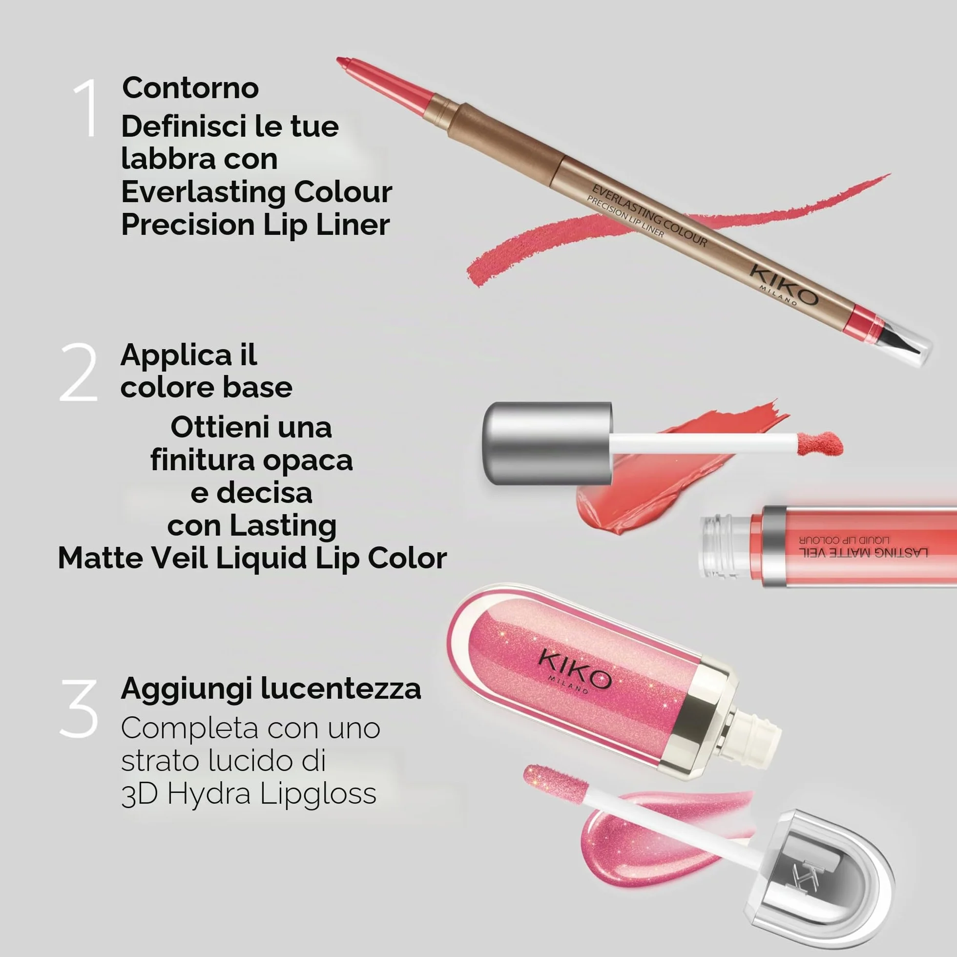 KIKO Milano 3D Hydra Lipgloss 17 | Lucidalabbra Effetto 3D Idratante e Volumizzante, Gloss Labbra Luminoso con Finish Brillante e Comfort Estremo