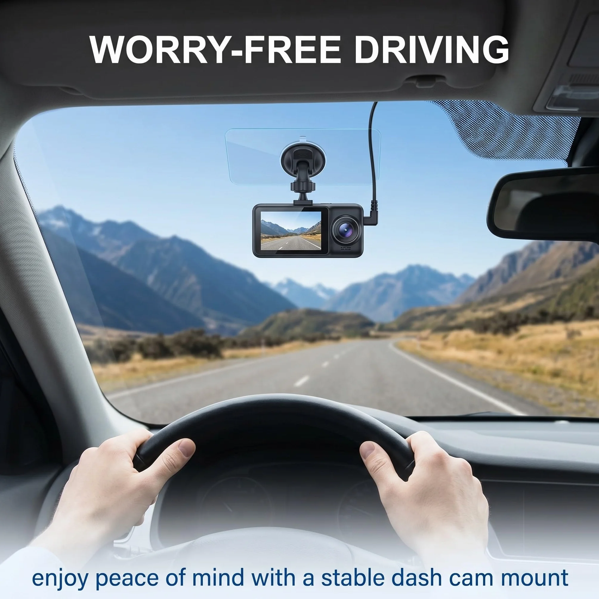 Set 16 Pezzi Adesivi Dash Cam: Pellicole Elettrostatiche e Biadesivi per Parabrezza Auto, Kit di Montaggio Trasparente Resistente al Calore
