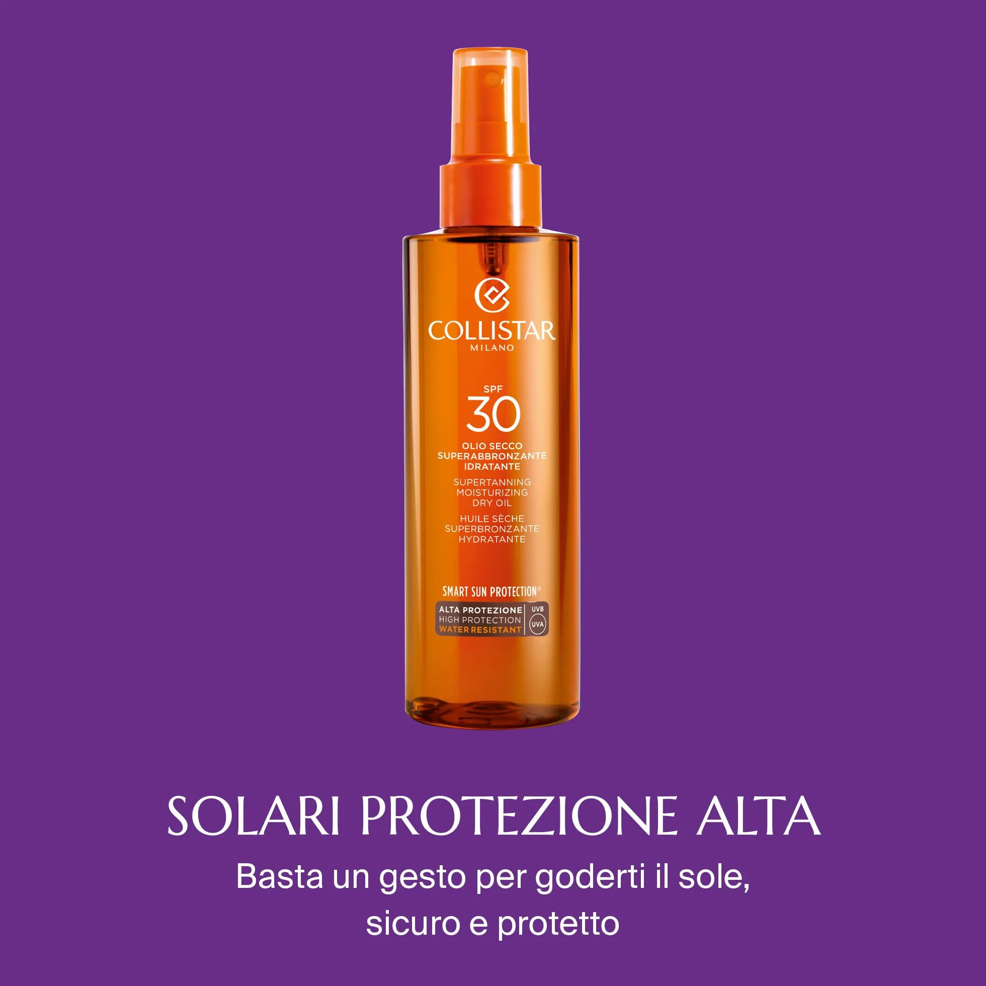 Collistar Olio Secco Superabbronzante SPF 30 Intensifica Abbronzatura Water Resistant 200 ml