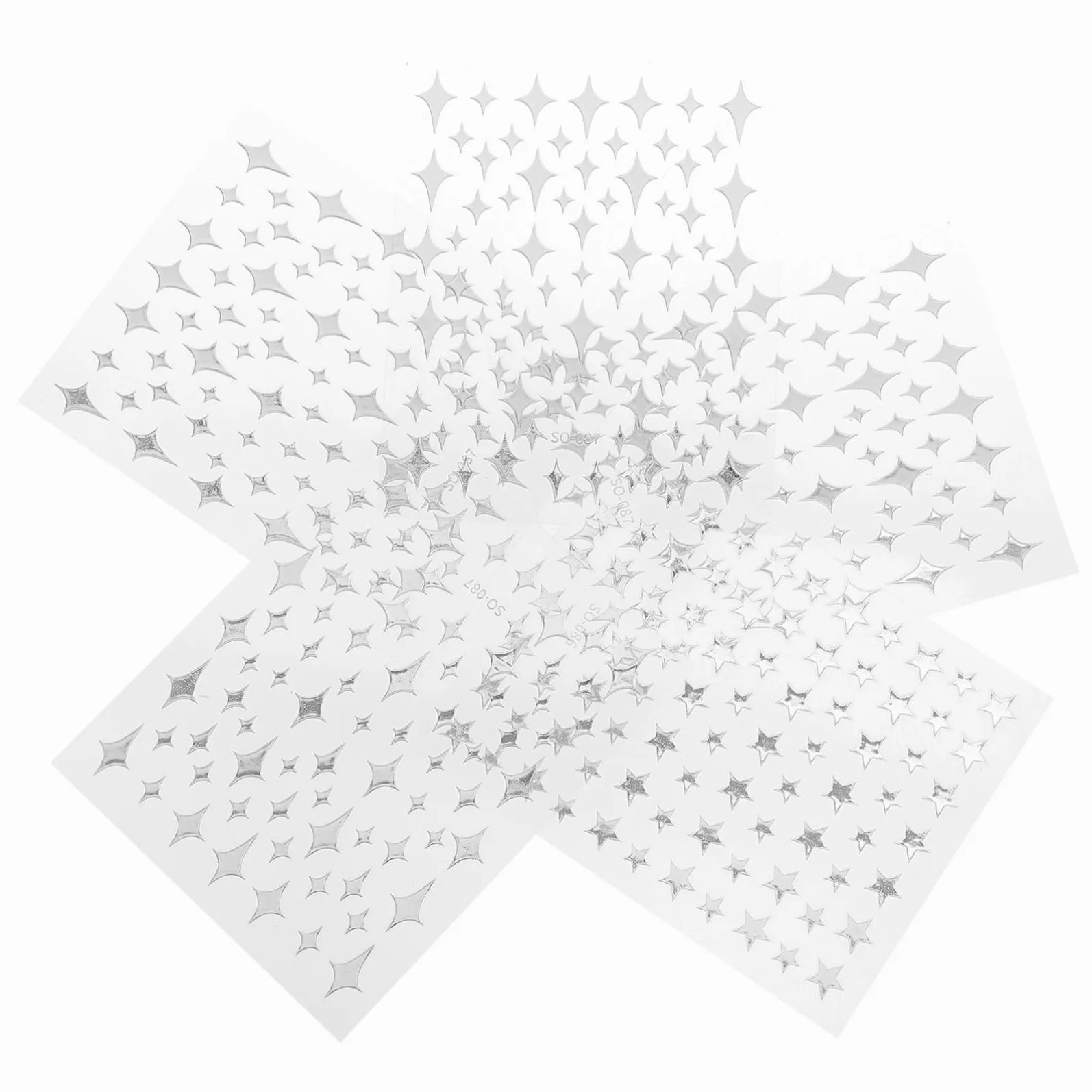 VALICLUD 5 Set Adesivi Per Unghie E Decorazioni Chic Per Nail Art Facili Applicare Per Manicure Casa E Salone 8 Fogli*5